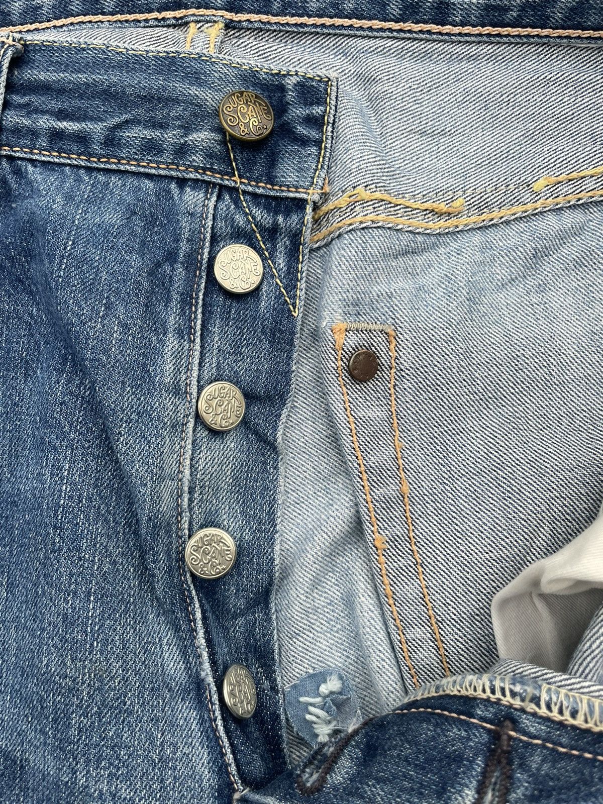 Sugar Cane Vintage Sugar Cane Selvedge Aging Distressed Rework Size US 34 / EU 50 - 21 Thumbnail