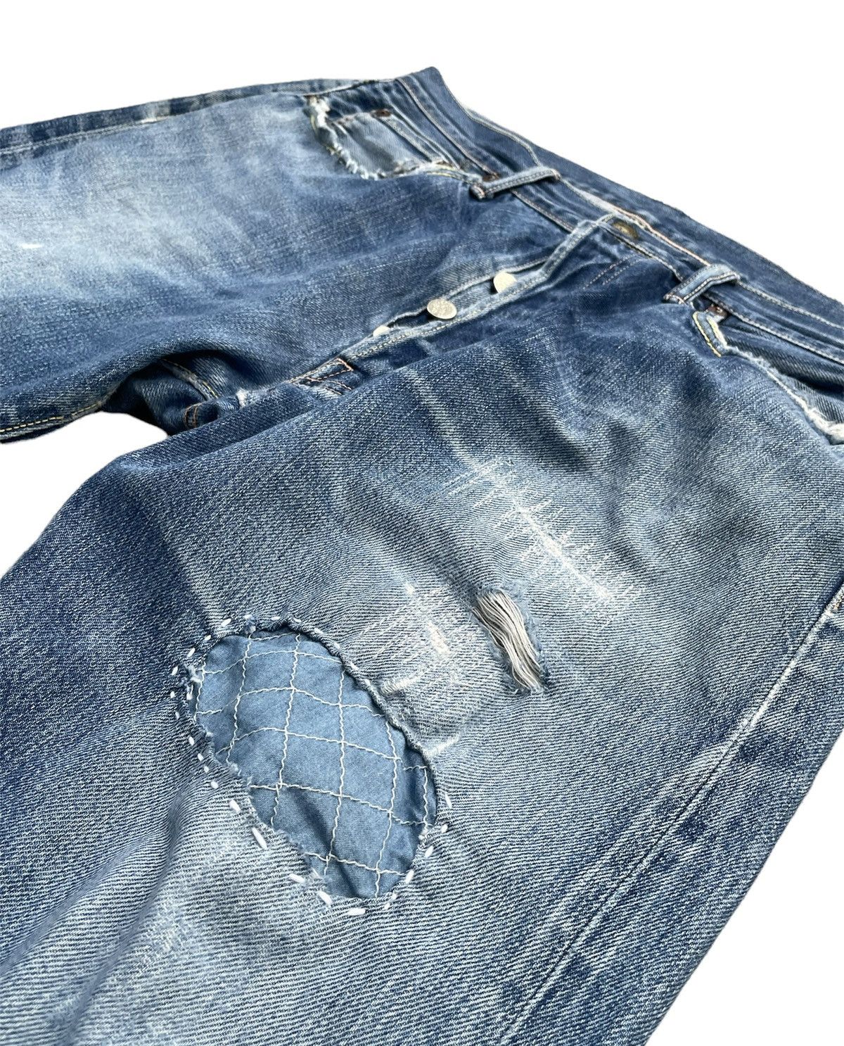 Sugar Cane Vintage Sugar Cane Selvedge Aging Distressed Rework Size US 34 / EU 50 - 8 Thumbnail