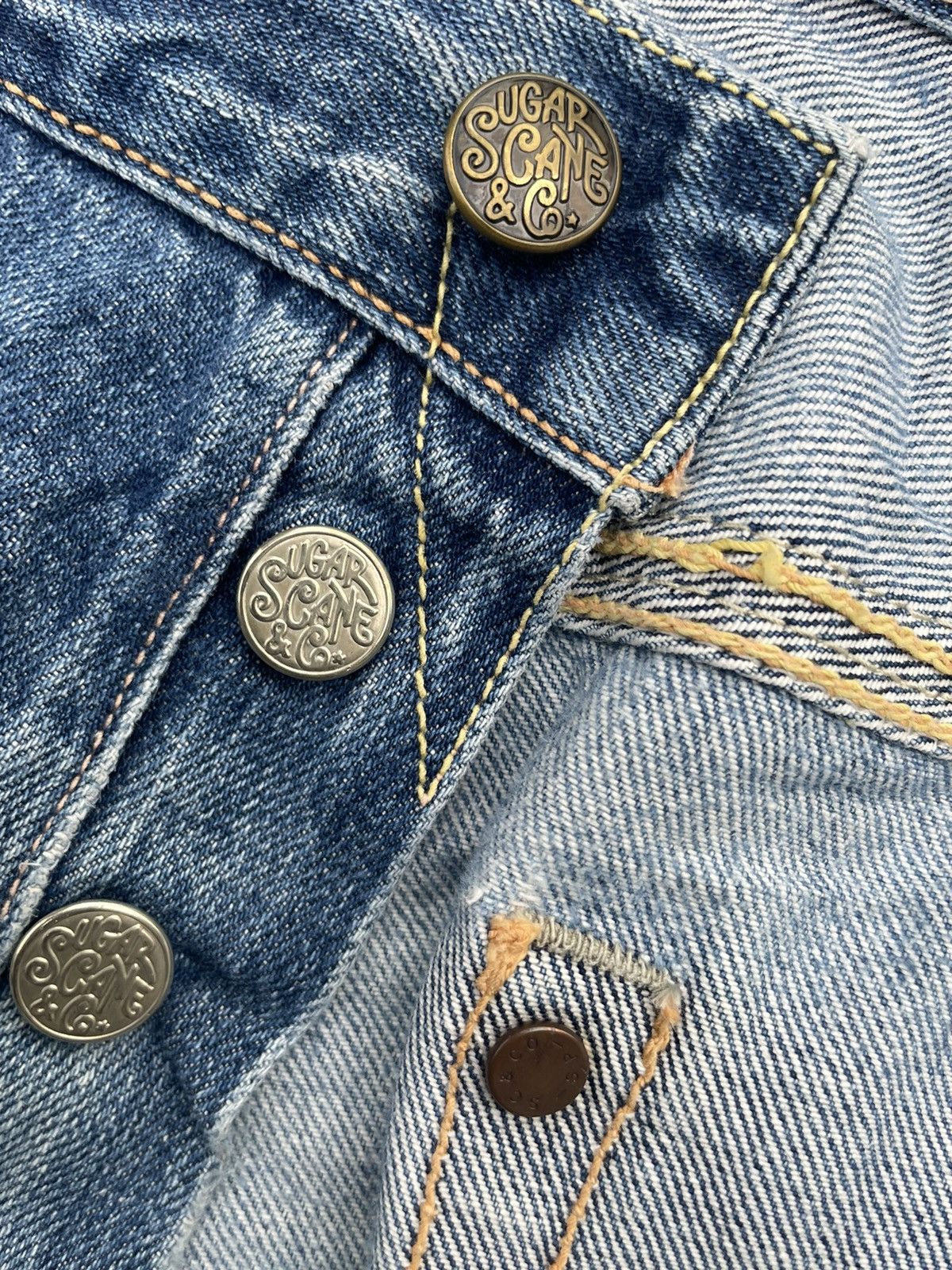 Sugar Cane Vintage Sugar Cane Selvedge Aging Distressed Rework Size US 34 / EU 50 - 20 Thumbnail