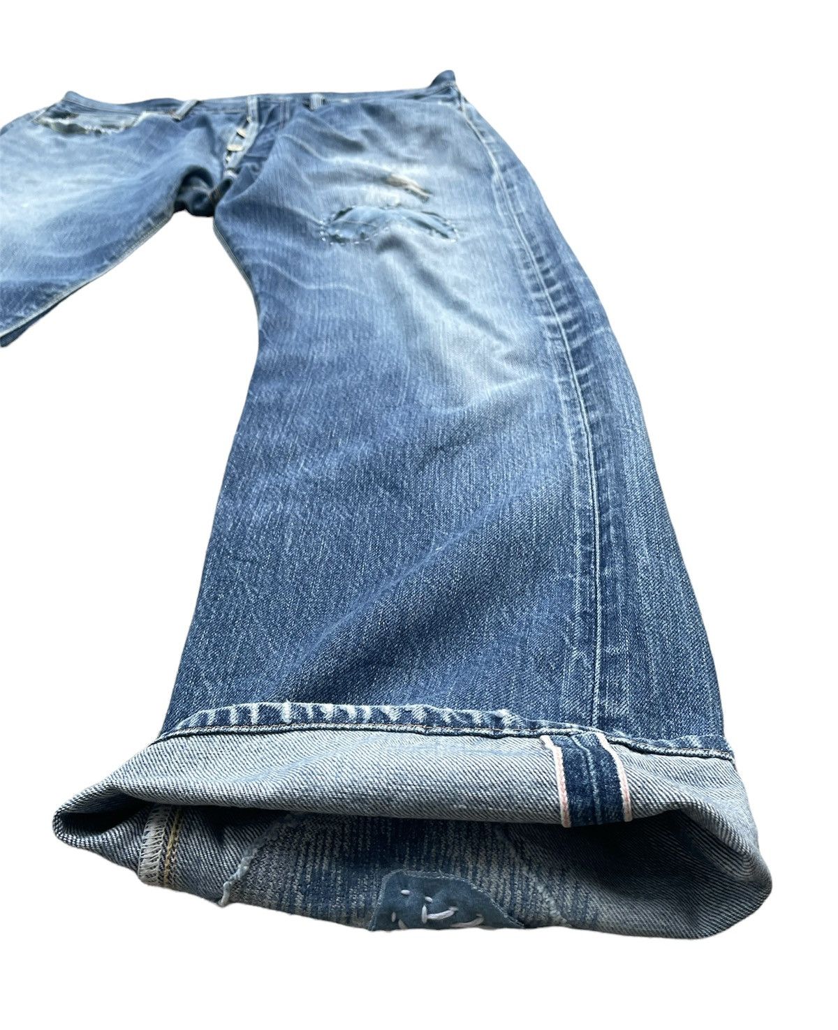 Sugar Cane Vintage Sugar Cane Selvedge Aging Distressed Rework Size US 34 / EU 50 - 4 Thumbnail
