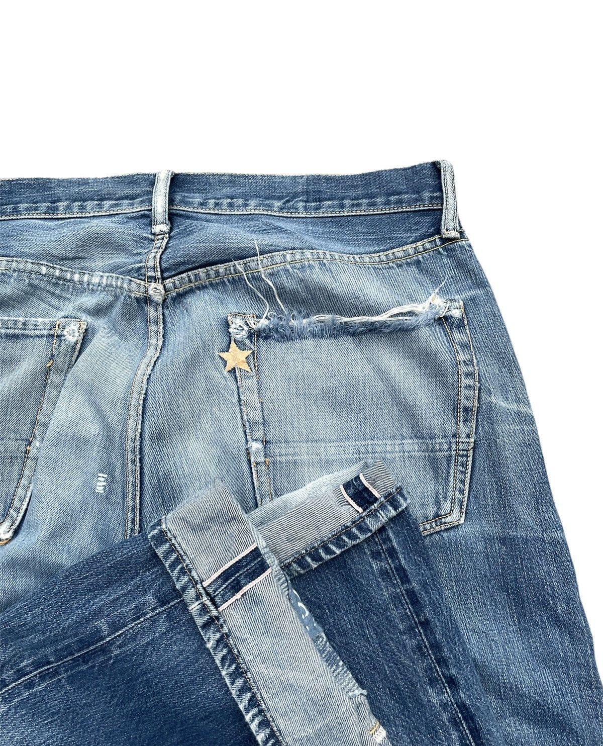 Sugar Cane Vintage Sugar Cane Selvedge Aging Distressed Rework Size US 34 / EU 50 - 16 Thumbnail