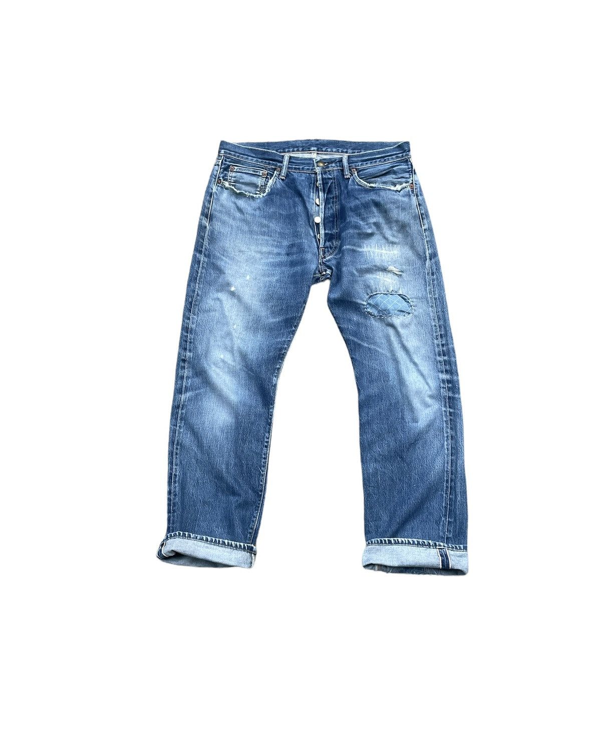 Sugar Cane Vintage Sugar Cane Selvedge Aging Distressed Rework Size US 34 / EU 50 - 1 Thumbnail