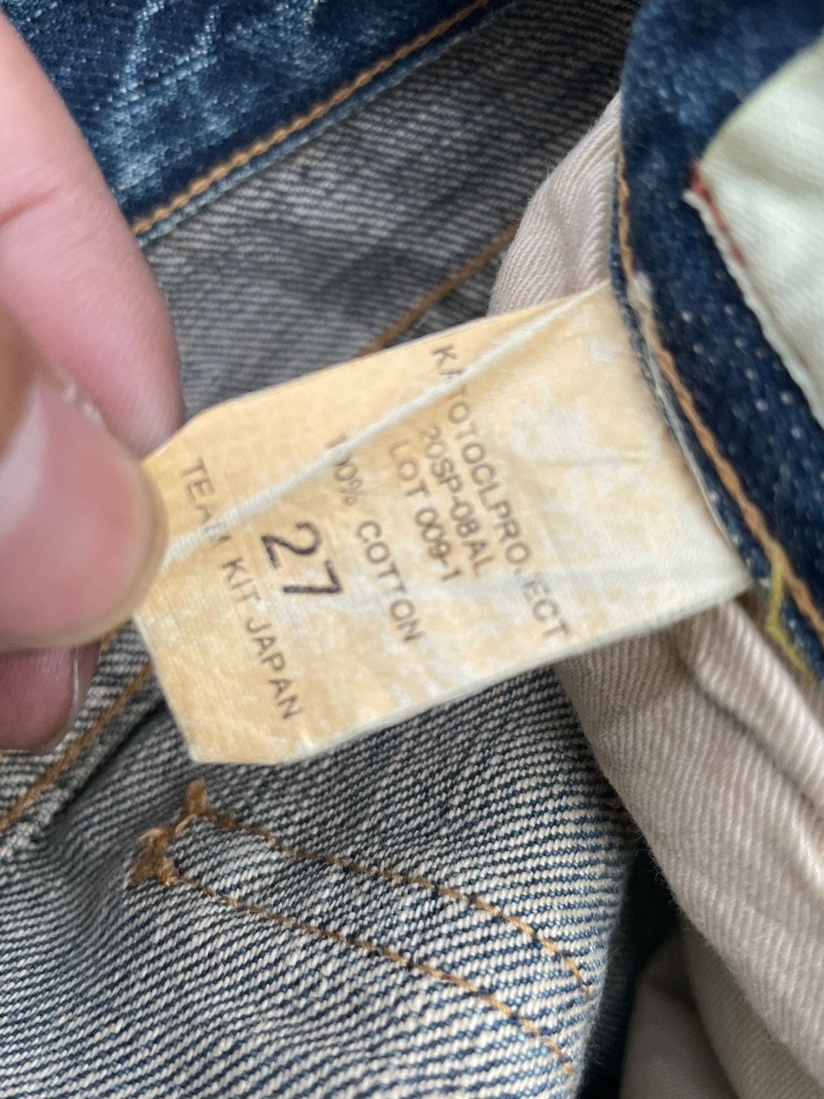 Japanese Brand Kato Japan Vintage Selvedge Denim Size US 28 / EU 44 - 15 Thumbnail
