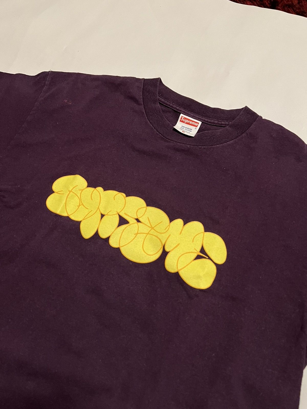 レア Supreme Letter 2001年 Tシャツ Bubble L