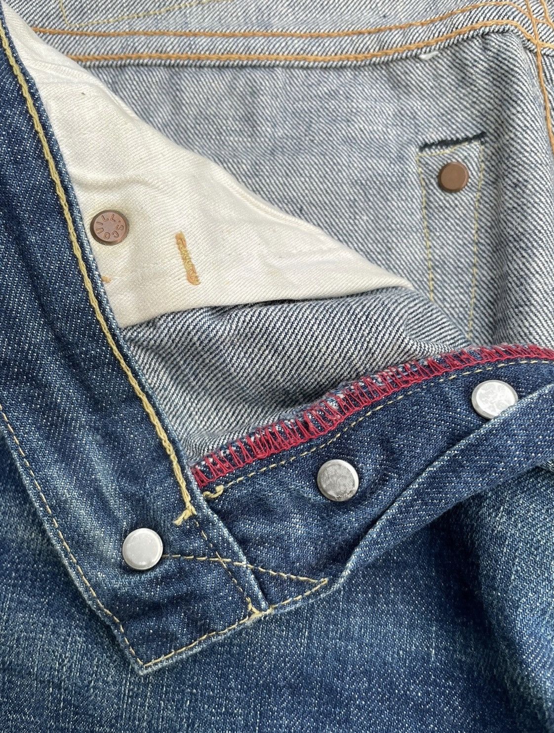 Beams Plus × Japanese Brand × Vintage Vintage Beams Japan Redline Denim Size US 30 / EU 46 - 11 Thumbnail