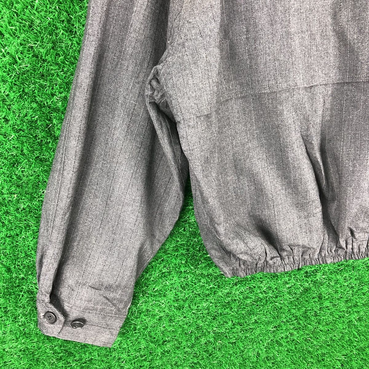 Japanese Brand Vintage 90's Wool Casual Work Striped Jacket by Jun Men Size US S / EU 44-46 / 1 - 6 Thumbnail