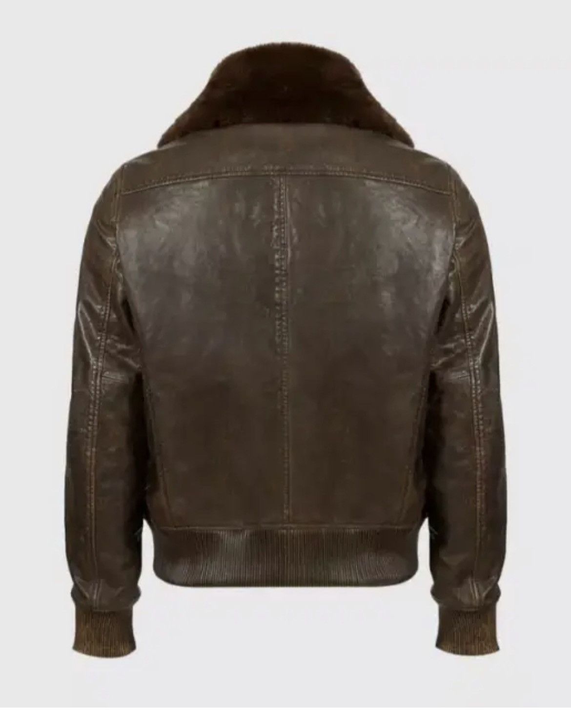 John Varvatos Tommy Bomber Removable Shearling Collar Leather small Size US S / EU 44-46 / 1 - 3 Thumbnail