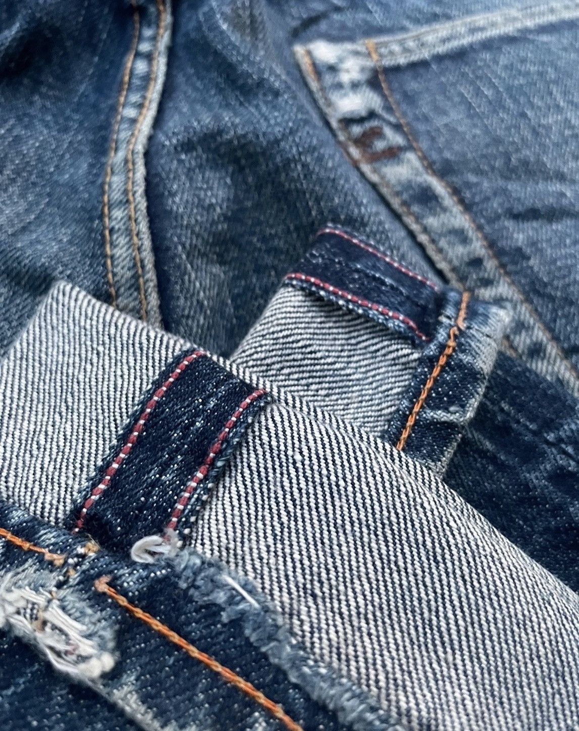 45rpm × Vintage Vintage 45rpm Studio Selvedge Distresed & Rework Size US 29 - 13 Thumbnail