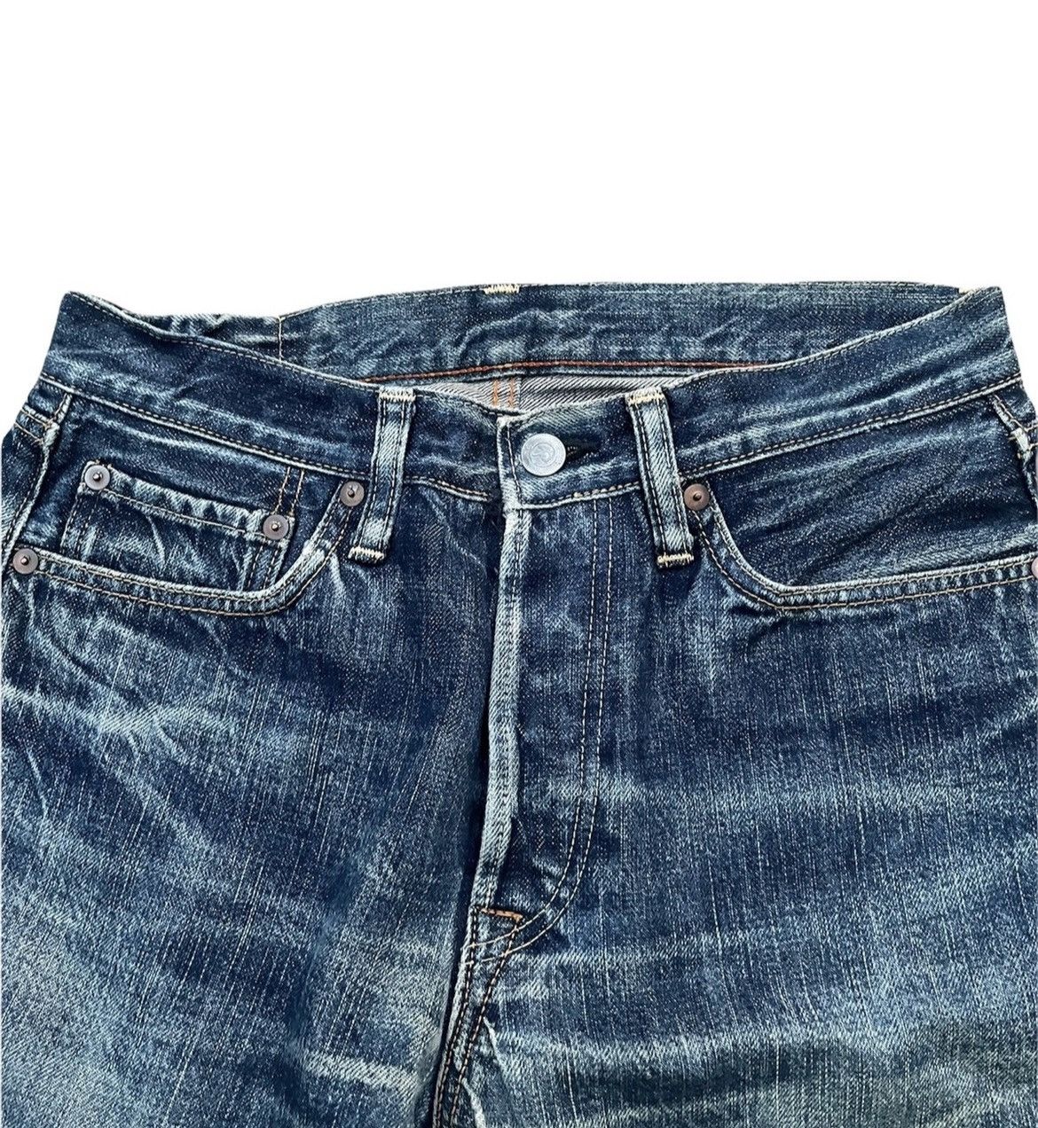 45rpm × Vintage Vintage 45rpm Studio Selvedge Distresed & Rework Size US 29 - 7 Thumbnail