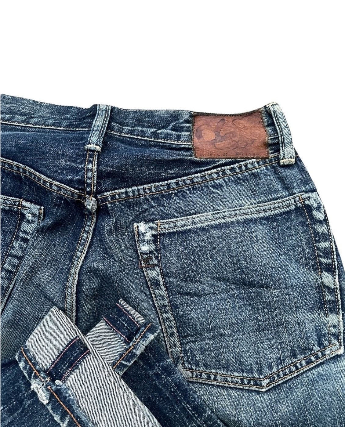 45rpm × Vintage Vintage 45rpm Studio Selvedge Distresed & Rework Size US 29 - 12 Thumbnail