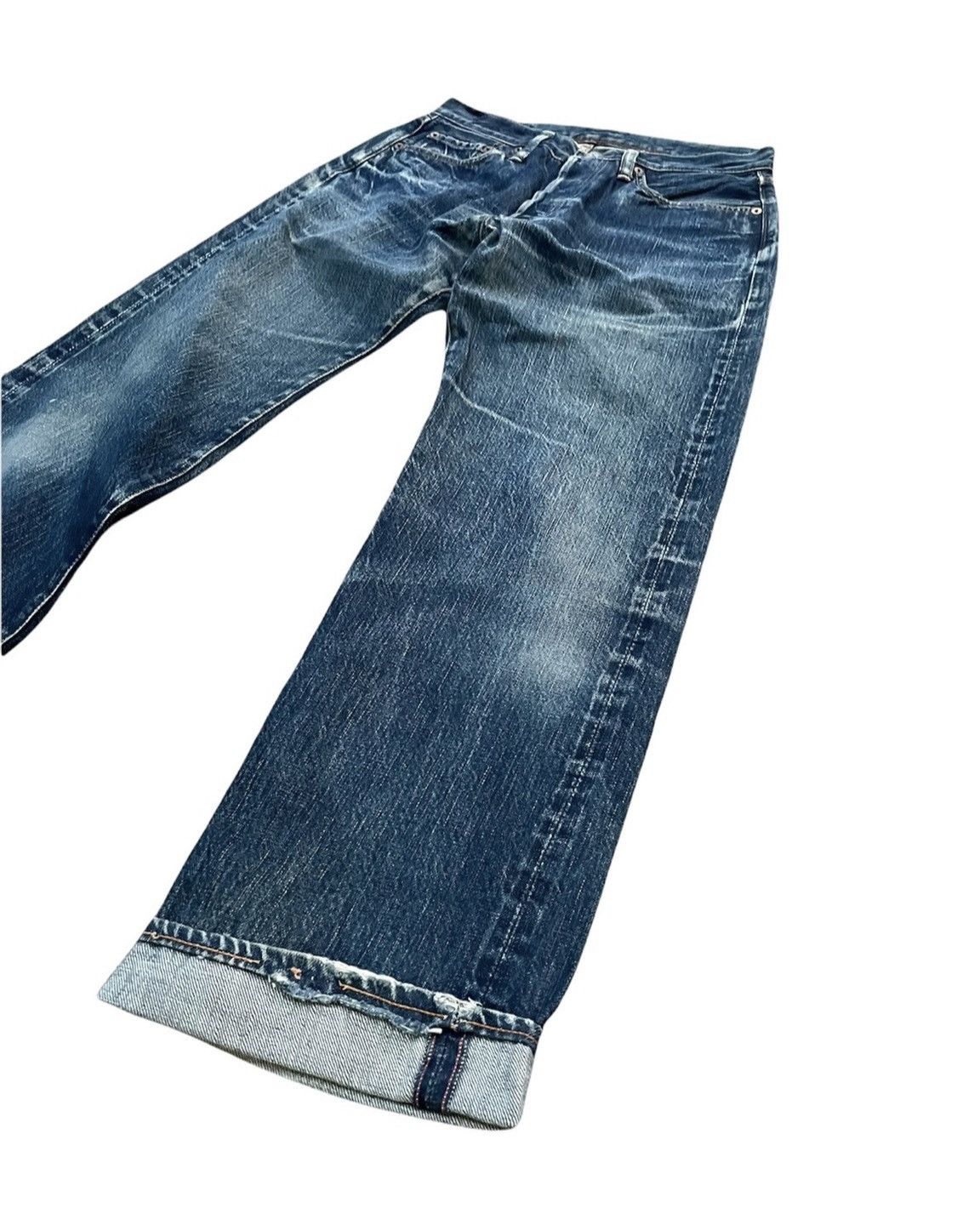 45rpm × Vintage Vintage 45rpm Studio Selvedge Distresed & Rework Size US 29 - 3 Thumbnail