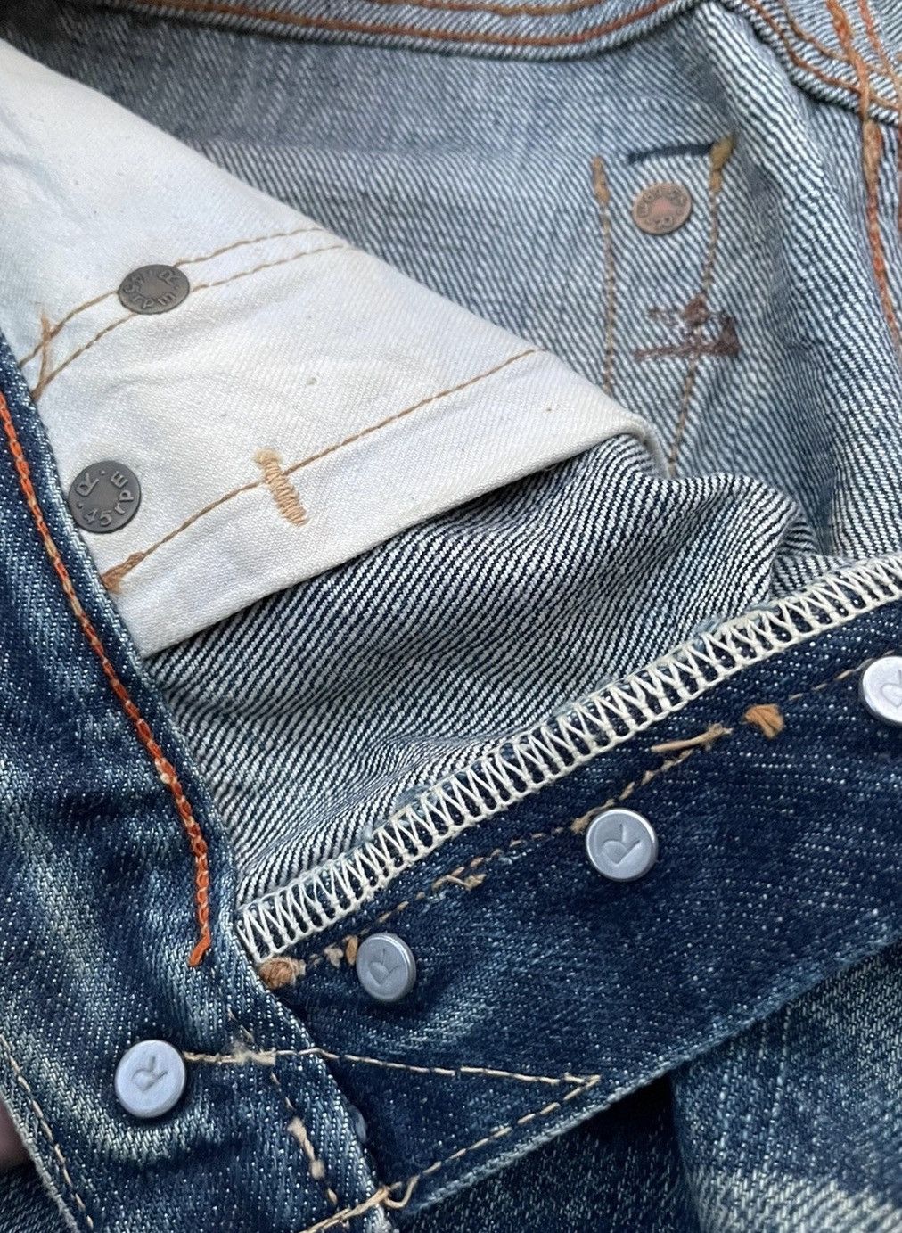 45rpm × Vintage Vintage 45rpm Studio Selvedge Distresed & Rework Size US 29 - 19 Thumbnail