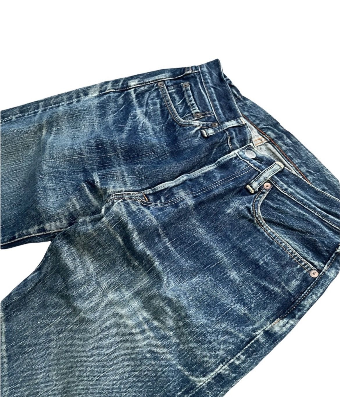 45rpm × Vintage Vintage 45rpm Studio Selvedge Distresed & Rework Size US 29 - 5 Thumbnail