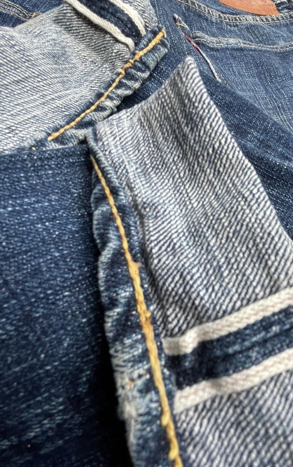 Japanese Brand Pherrow’s Bros StormyBlue Selvedge Denim Size US 30 / EU 46 - 13 Thumbnail