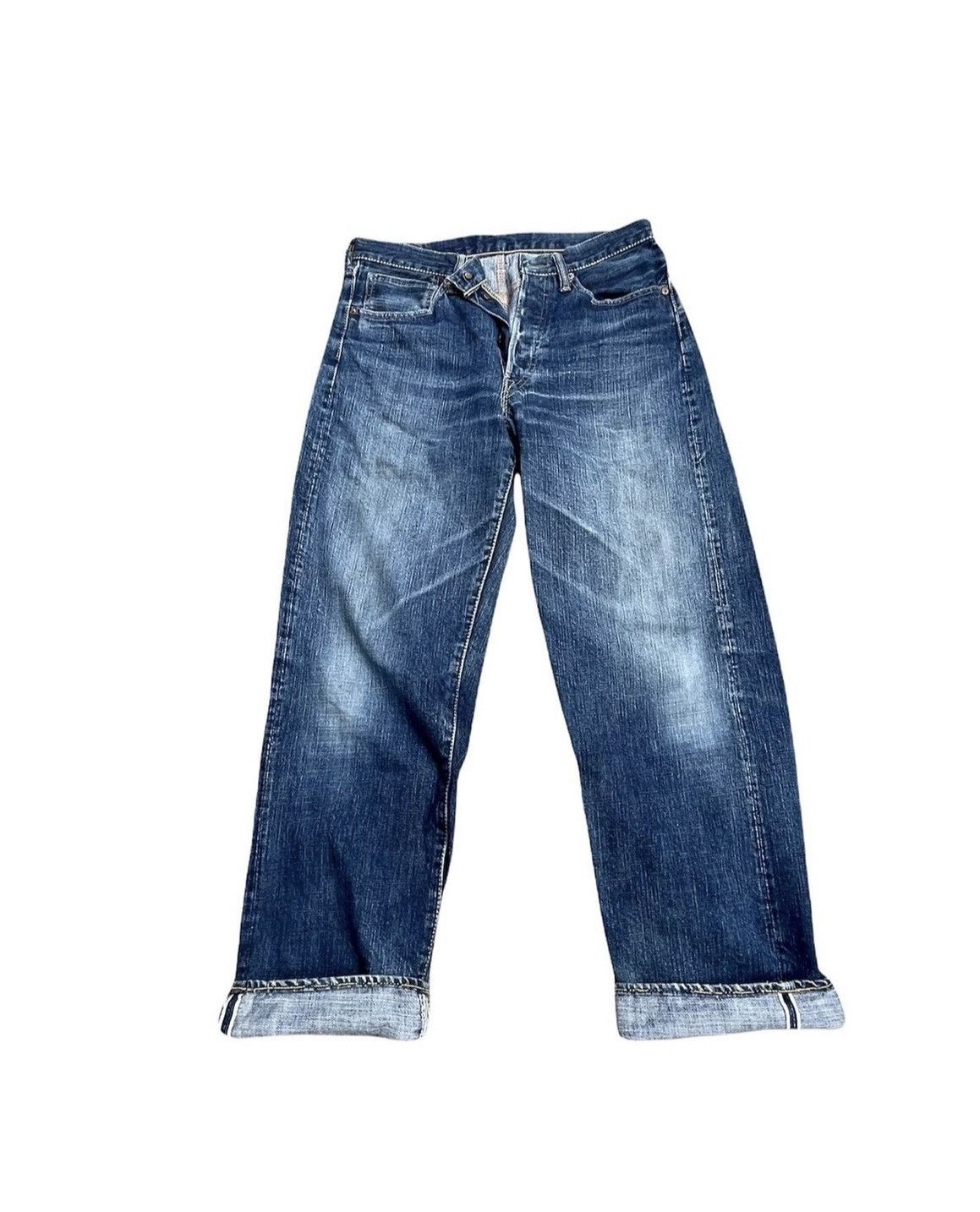 Japanese Brand Pherrow’s Bros StormyBlue Selvedge Denim Size US 30 / EU 46 - 1 Thumbnail
