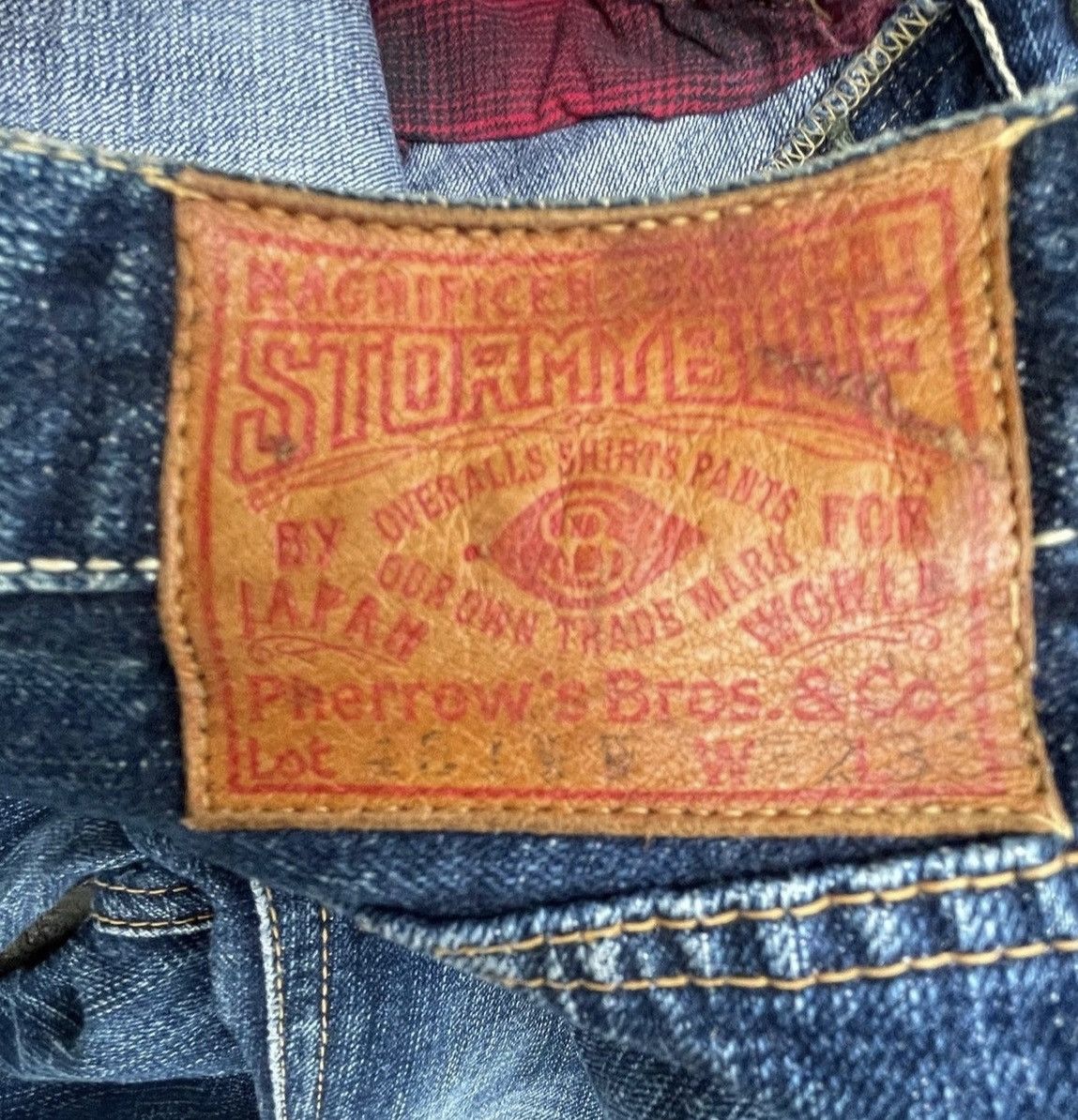 Japanese Brand Pherrow’s Bros StormyBlue Selvedge Denim Size US 30 / EU 46 - 7 Thumbnail