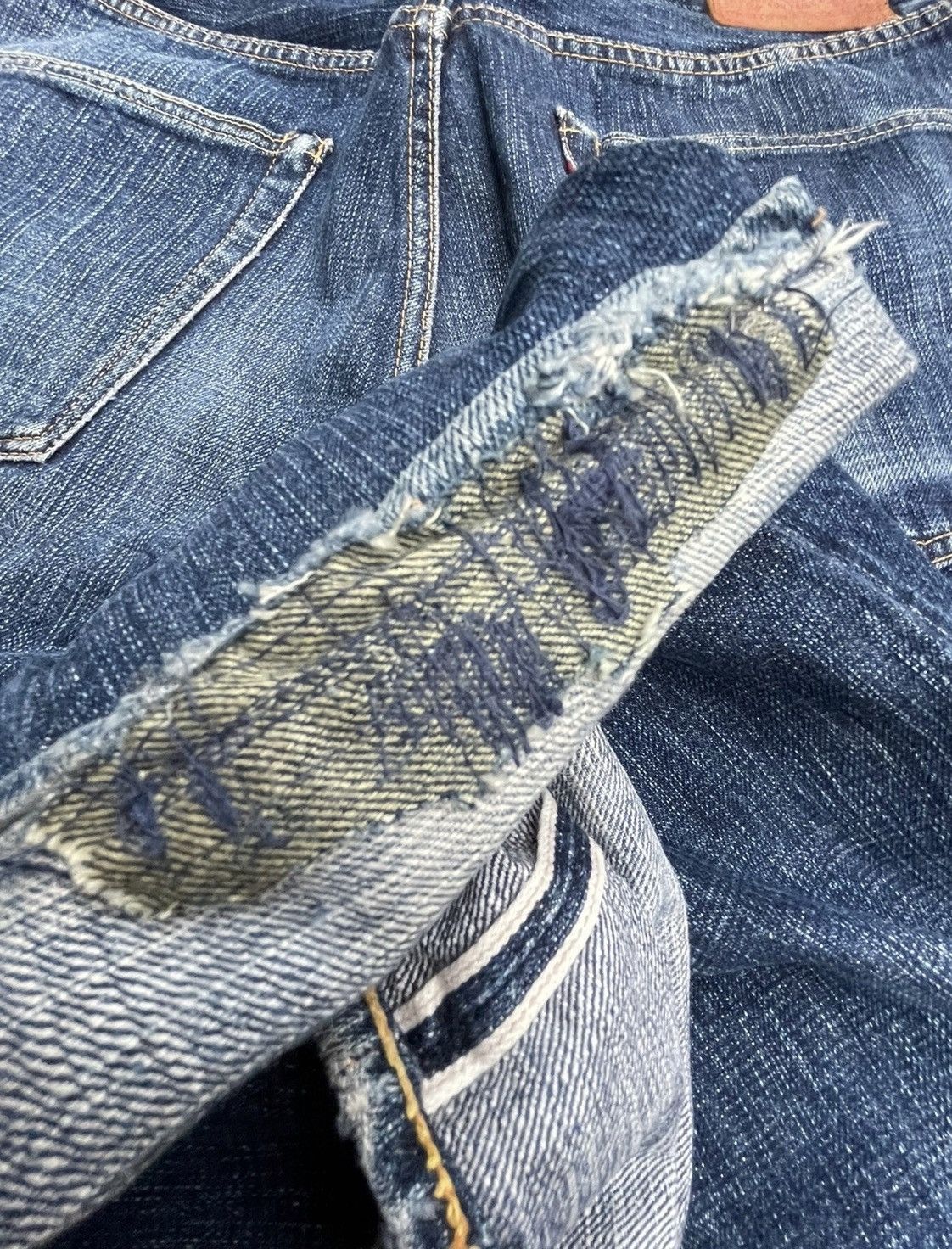 Japanese Brand Pherrow’s Bros StormyBlue Selvedge Denim Size US 30 / EU 46 - 17 Thumbnail