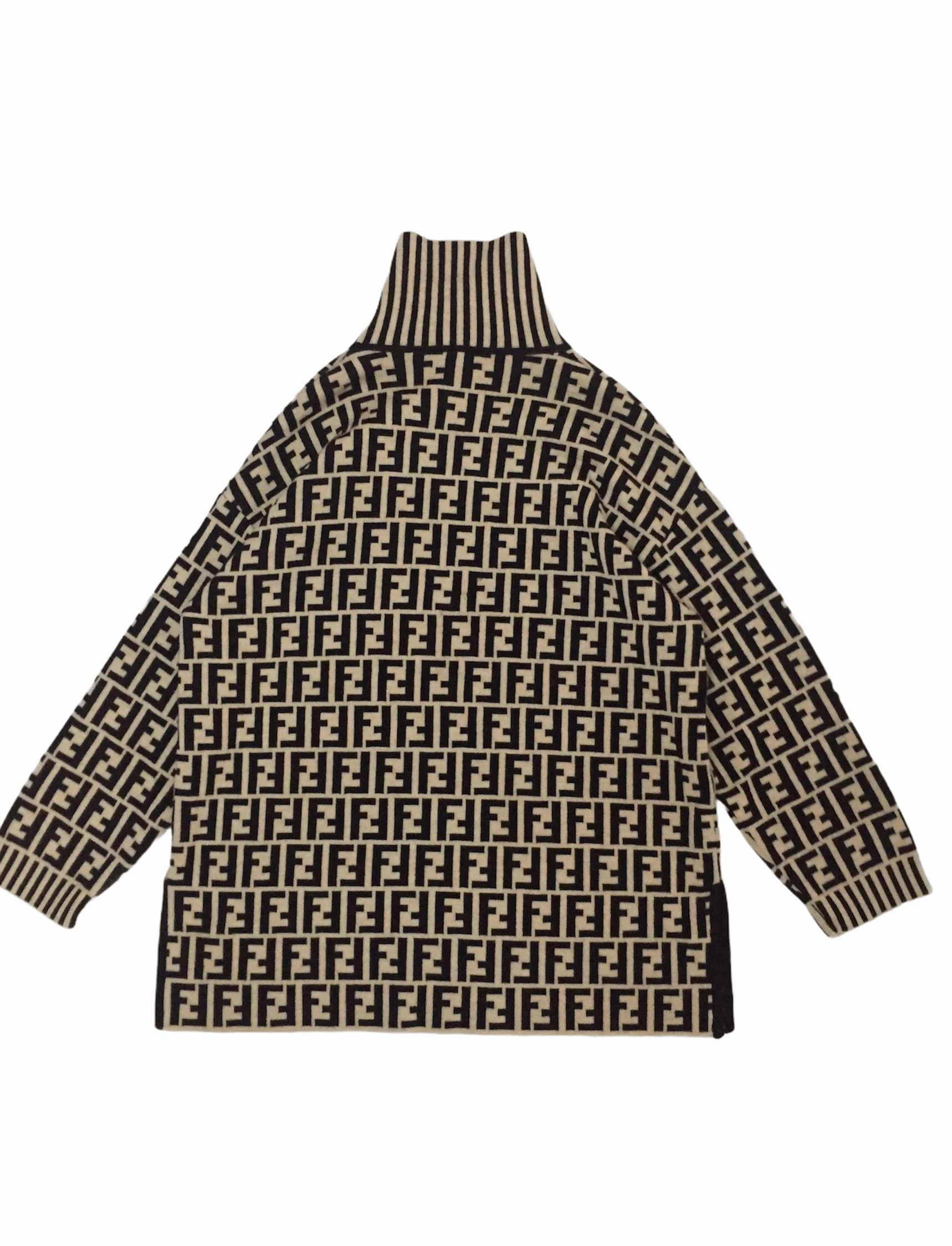 Fendi 90s FENDI monogram wool turtle neck Size L / US 10 / IT 46 - 6 Thumbnail