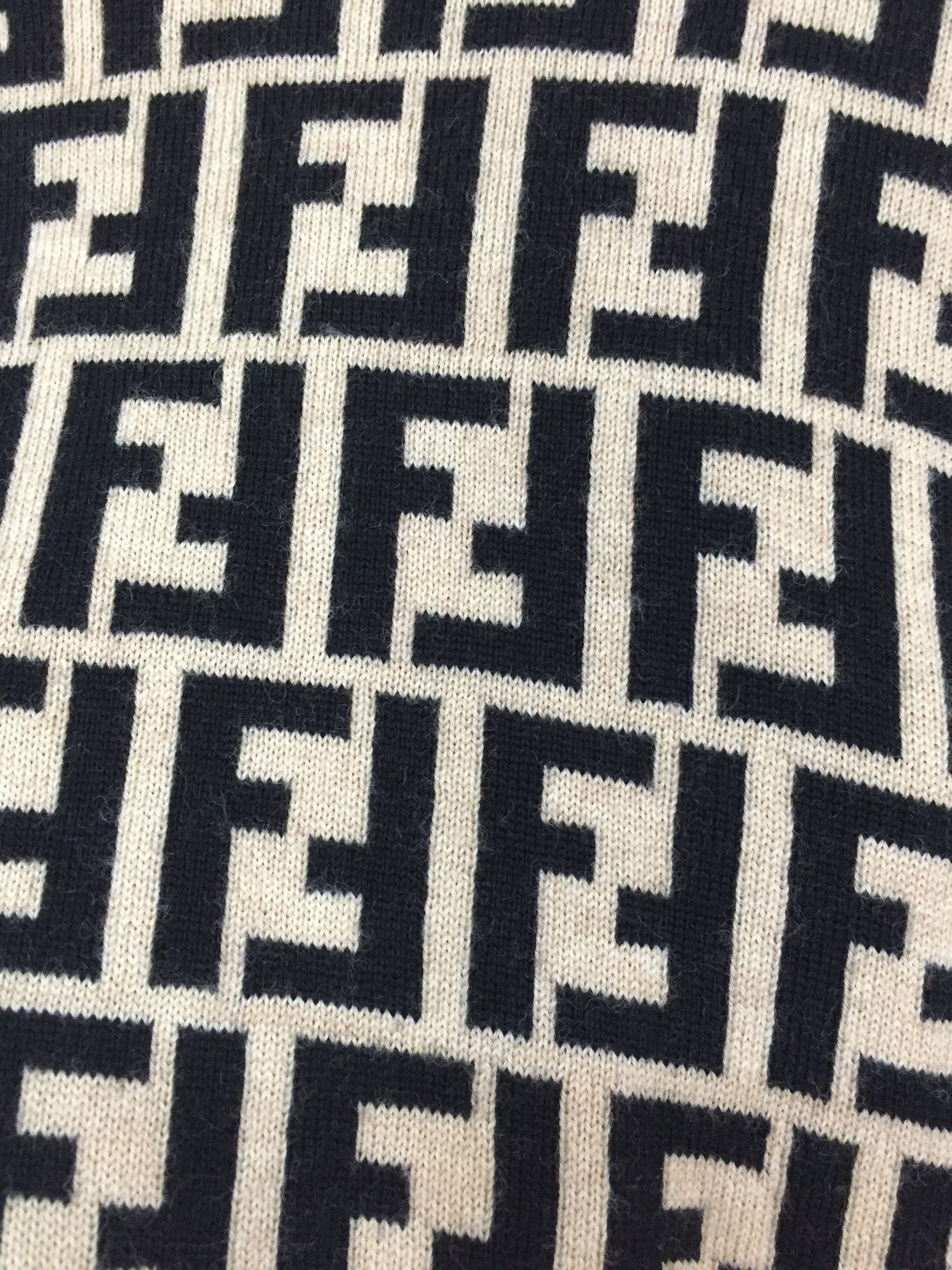 Fendi 90s FENDI monogram wool turtle neck Size L / US 10 / IT 46 - 5 Thumbnail