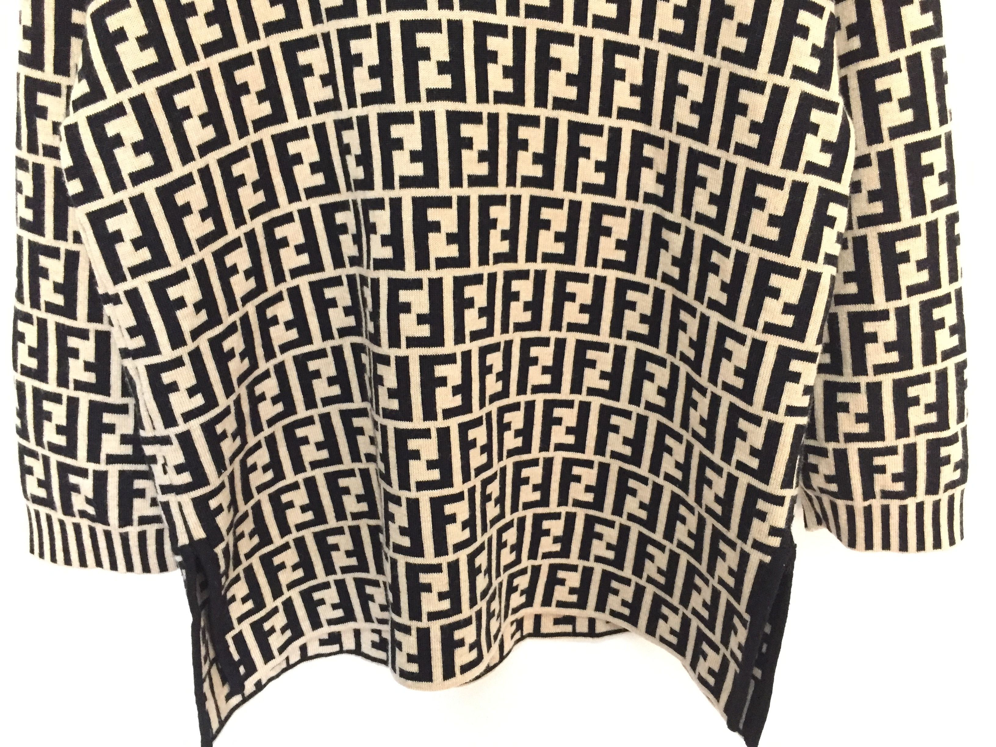 Fendi 90s FENDI monogram wool turtle neck Size L / US 10 / IT 46 - 3 Thumbnail