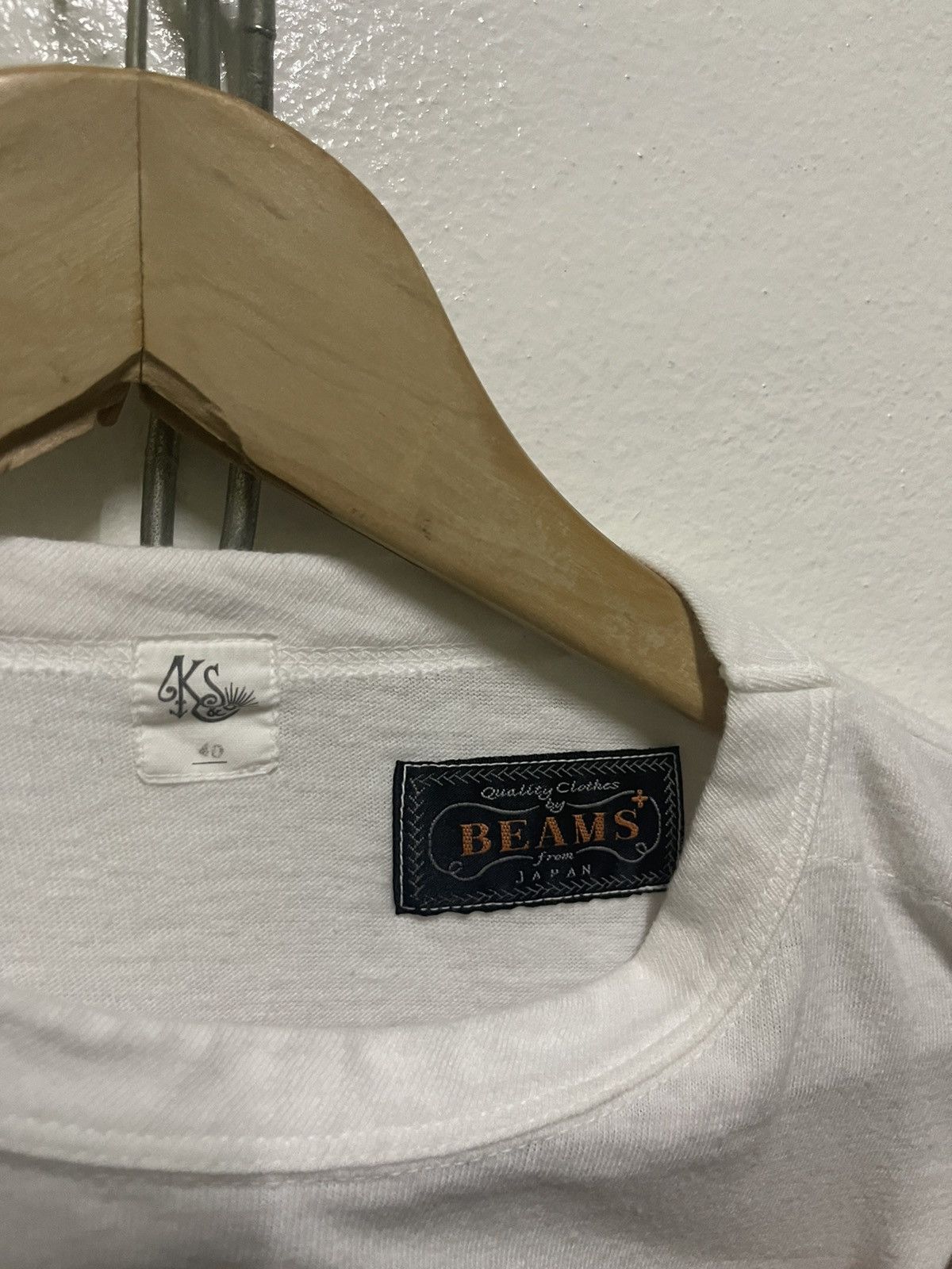 Beams Plus Beams X Kaptain Sunshine White Navy Stripe Single Pocket Size US M / EU 48-50 / 2 - 7 Thumbnail