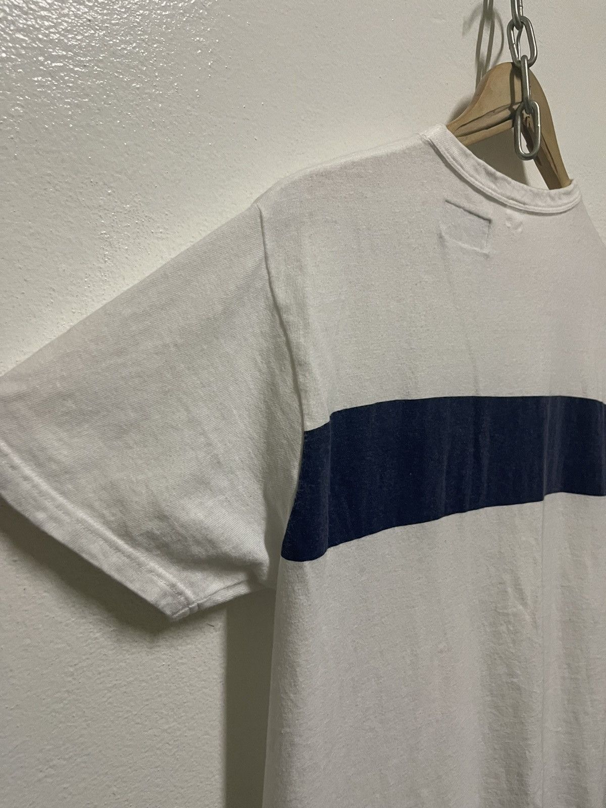 Beams Plus Beams X Kaptain Sunshine White Navy Stripe Single Pocket Size US M / EU 48-50 / 2 - 9 Thumbnail