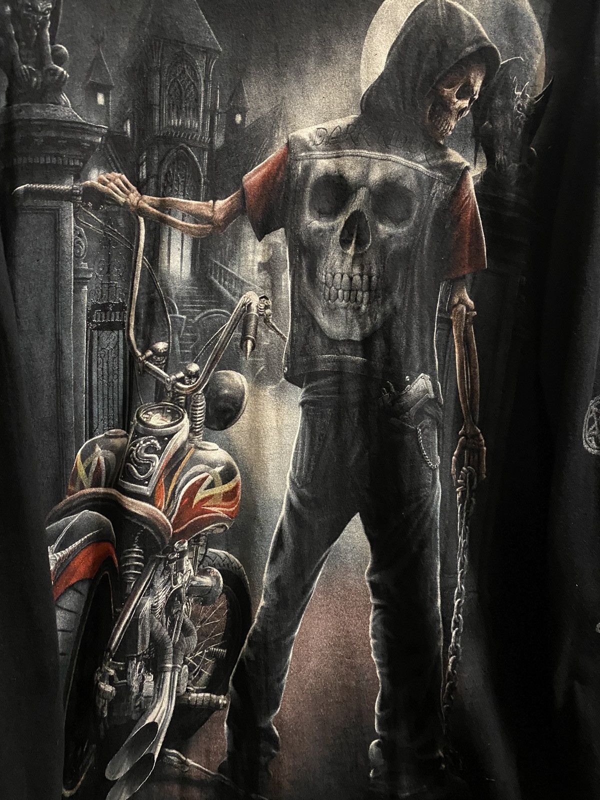 Vintage Rare Vintage Long-Sleeve Spiral Skeleton Rider Skull Style Size US M / EU 48-50 / 2 - 3 Thumbnail