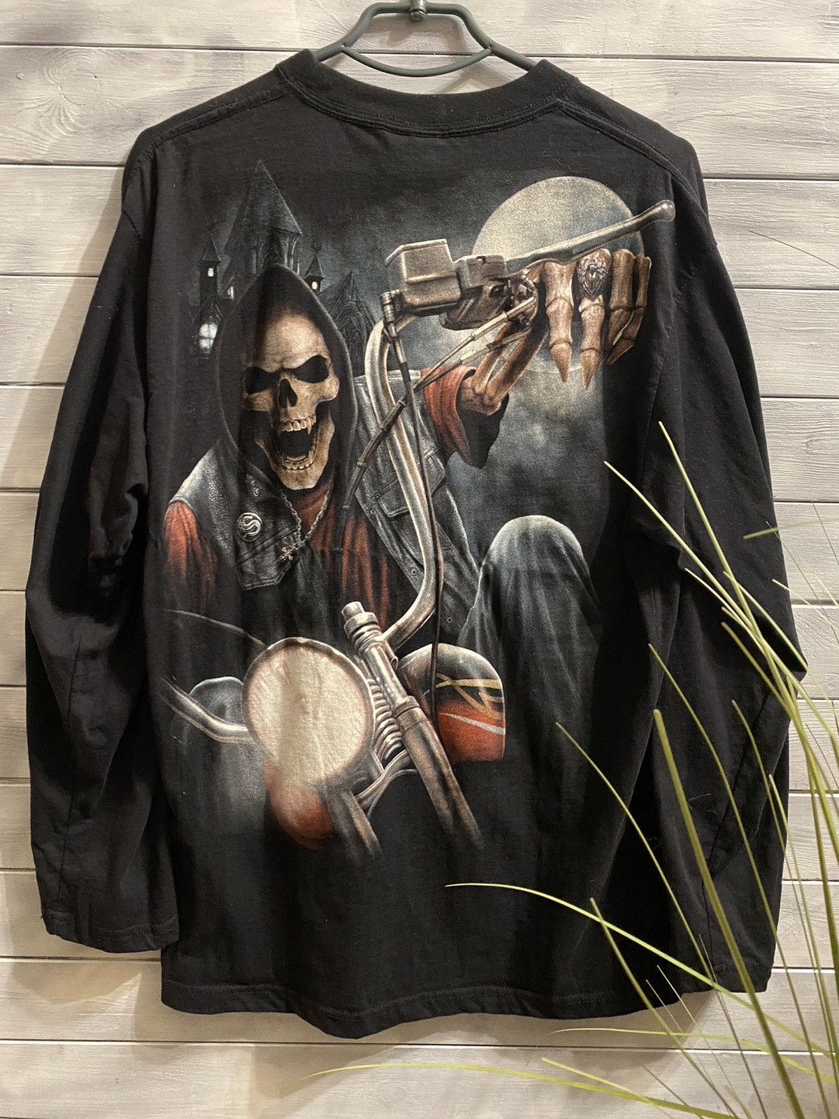 Vintage Rare Vintage Long-Sleeve Spiral Skeleton Rider Skull Style Size US M / EU 48-50 / 2 - 8 Thumbnail