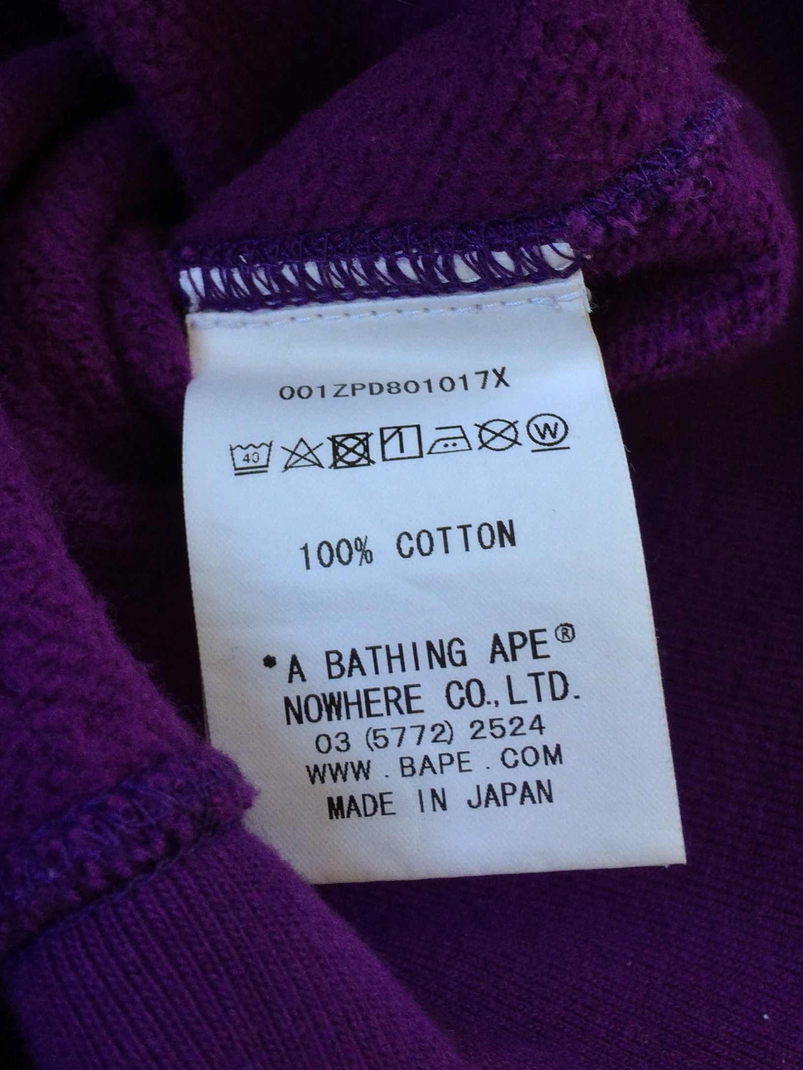 Bape Bathing Ape Purple Camo Tiger Hoodie XXL Size US XXL / EU 58 / 5 - 10 Thumbnail
