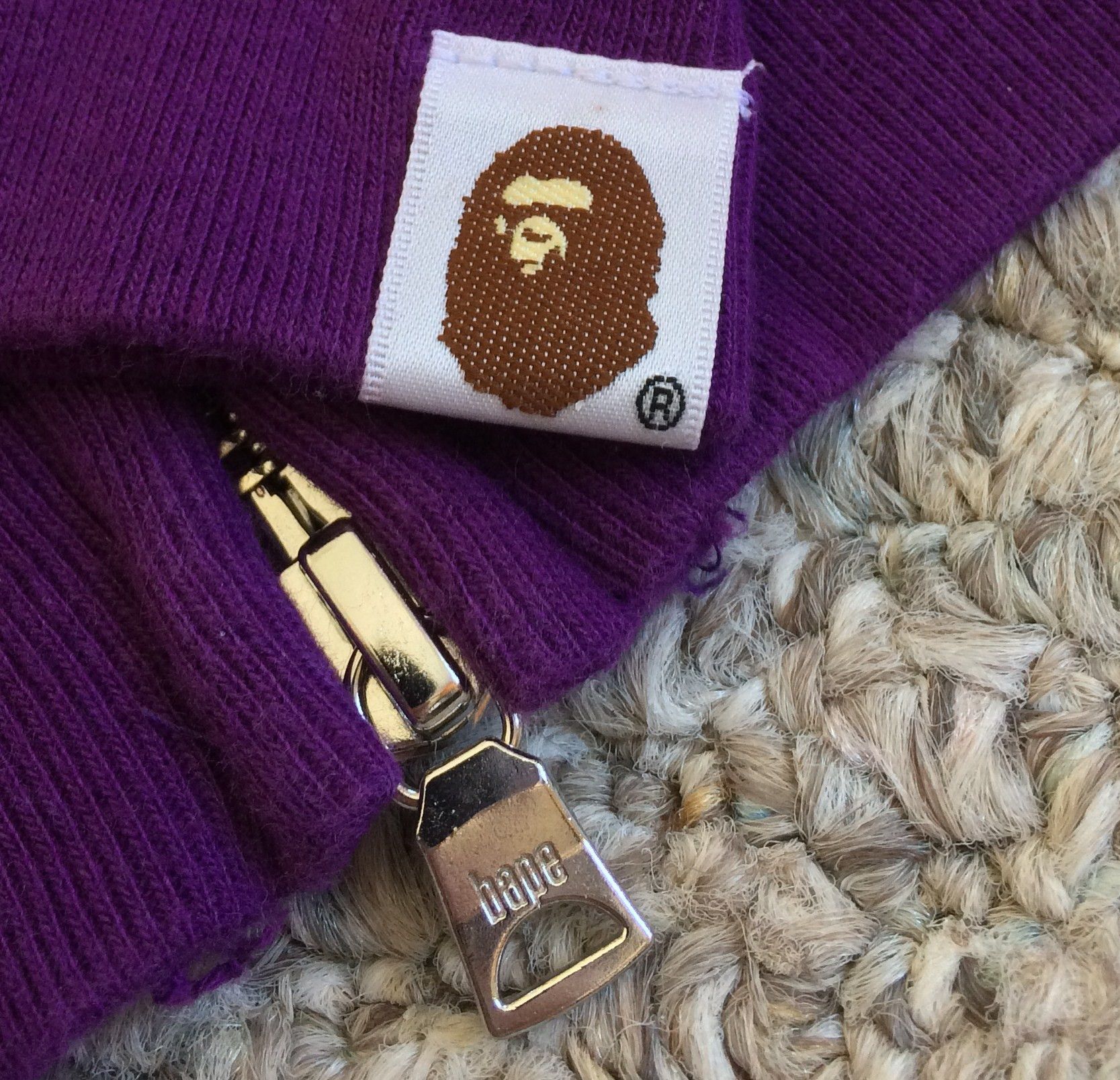 Bape Bathing Ape Purple Camo Tiger Hoodie XXL Size US XXL / EU 58 / 5 - 7 Thumbnail