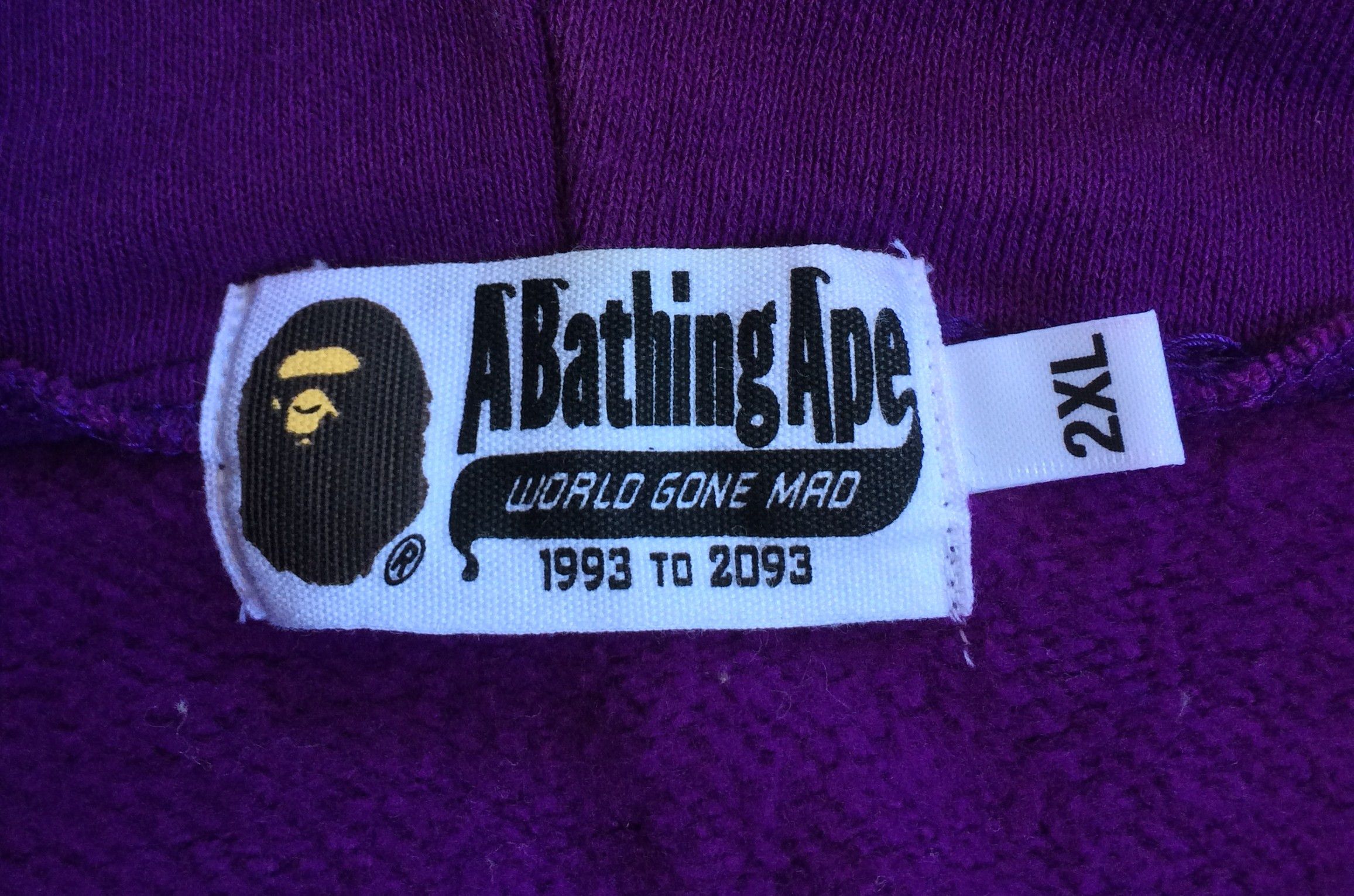 Bape Bathing Ape Purple Camo Tiger Hoodie XXL Size US XXL / EU 58 / 5 - 8 Thumbnail