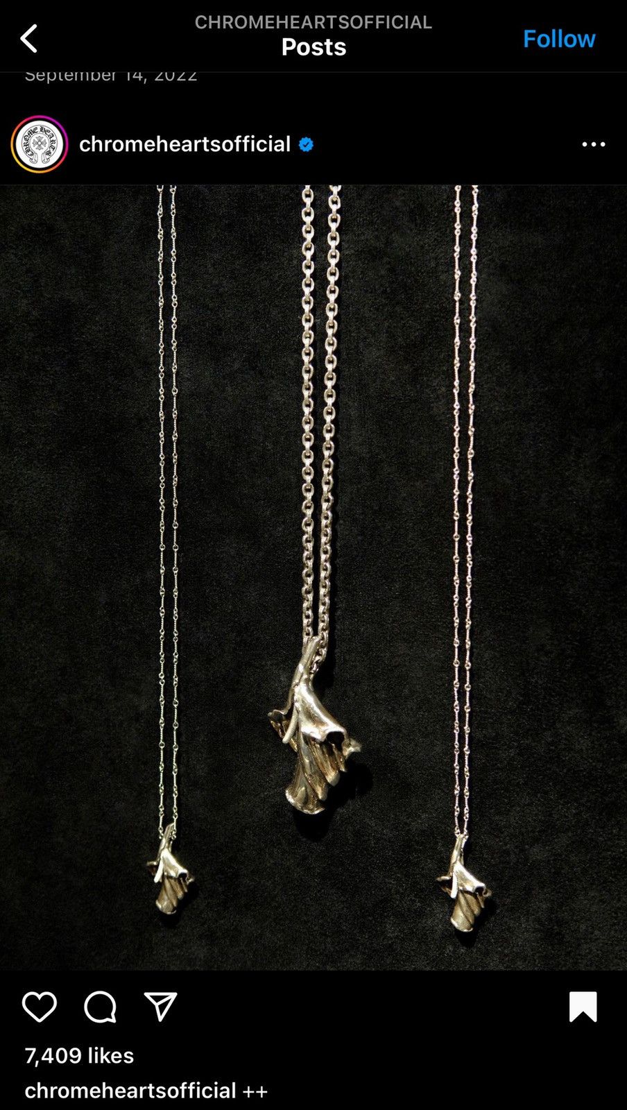 Chrome Hearts (2005) CH x Robert Mapplethorpe “Calla Lily” Pendant Size ONE SIZE - 13 Thumbnail