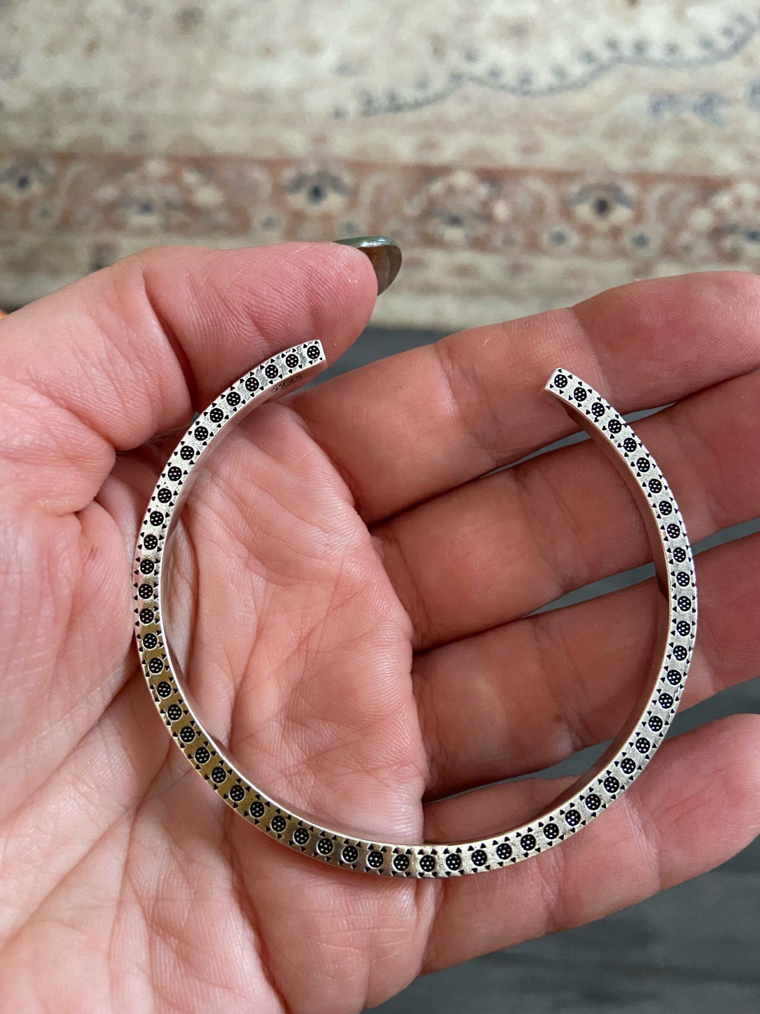 Jewelry Vintage Handmade Geometric Bracelet Size ONE SIZE - 3 Thumbnail