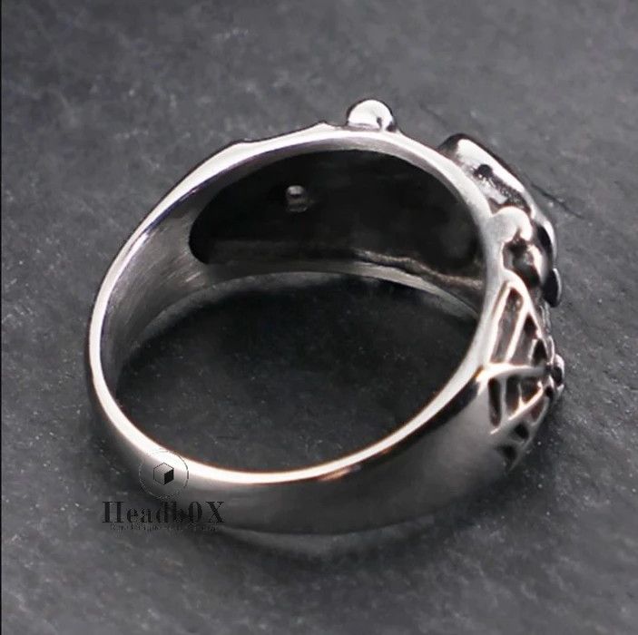 Other Gothic Steel Skull Rings Size ONE SIZE - 2 Thumbnail