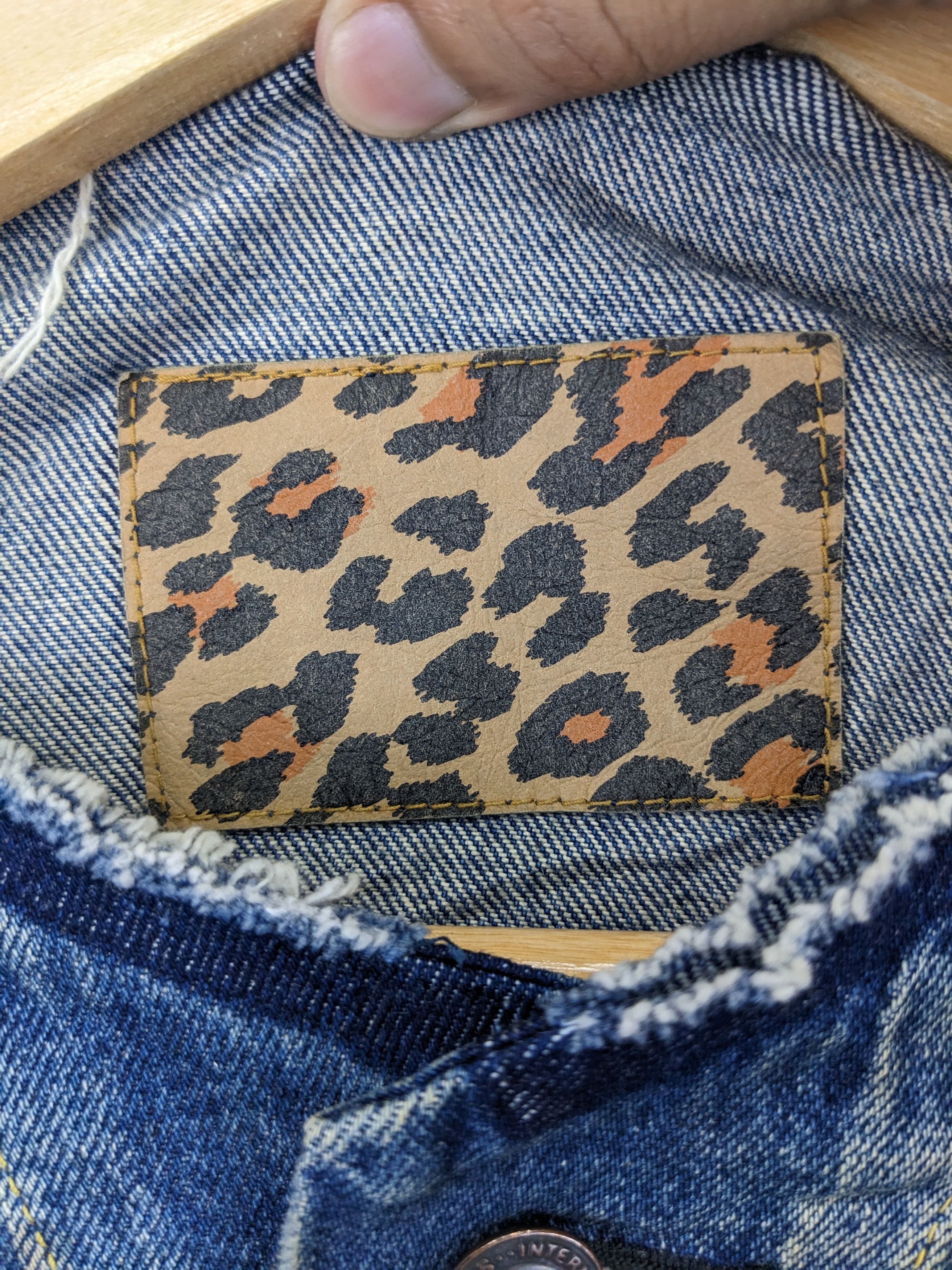 If Six Was Nine × Le Grande Bleu (L.G.B.) Vintage 1990s Denim Jacket Distressed Kapital Style Size M / US 6-8 / IT 42-44 - 12 Thumbnail