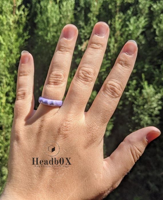 Japanese Brand Purple Cute Smiley Monster Ring Size ONE SIZE - 3 Thumbnail