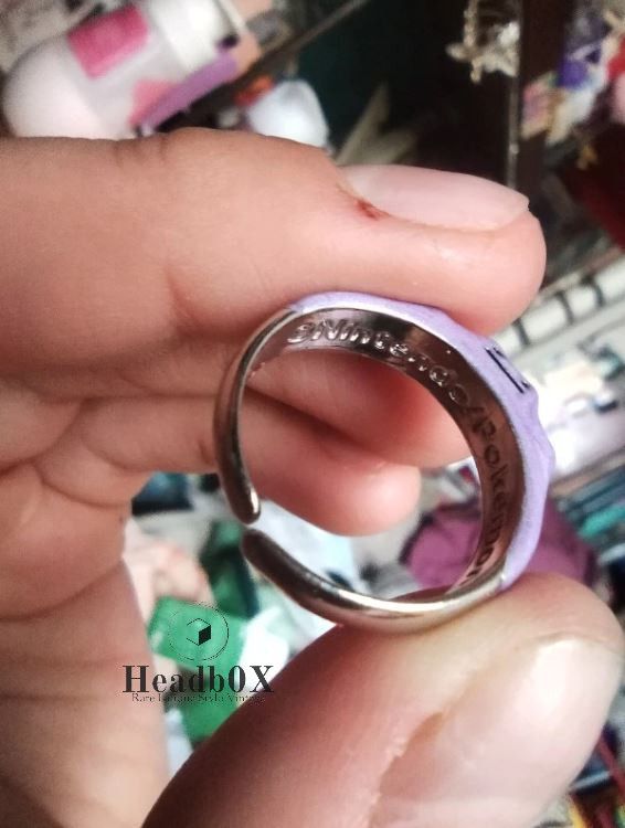 Japanese Brand Purple Cute Smiley Monster Ring Size ONE SIZE - 6 Thumbnail