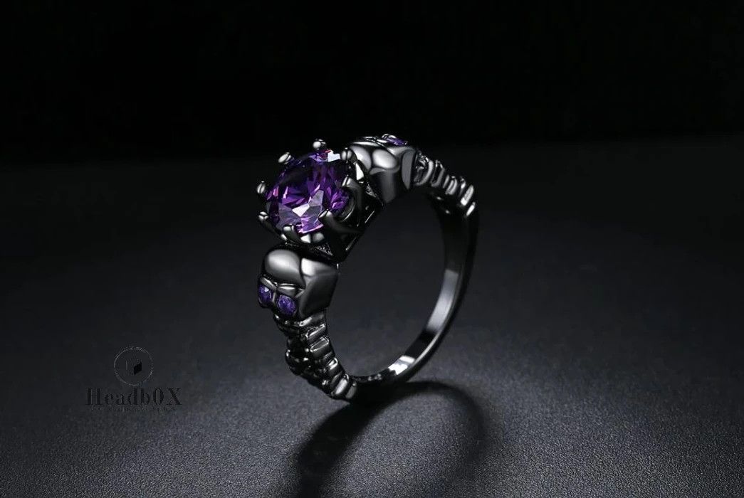 Jewelry Skull Retro Gothic Rings Size ONE SIZE - 4 Thumbnail