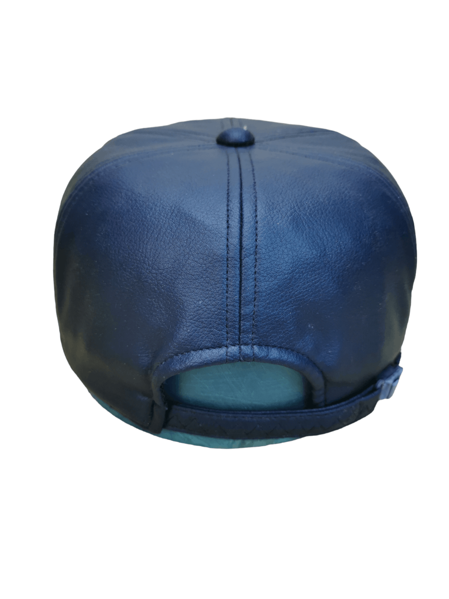 Leather EMERALD BLUE DESIGNER LEATHER HAT CAP Size ONE SIZE - 3 Thumbnail