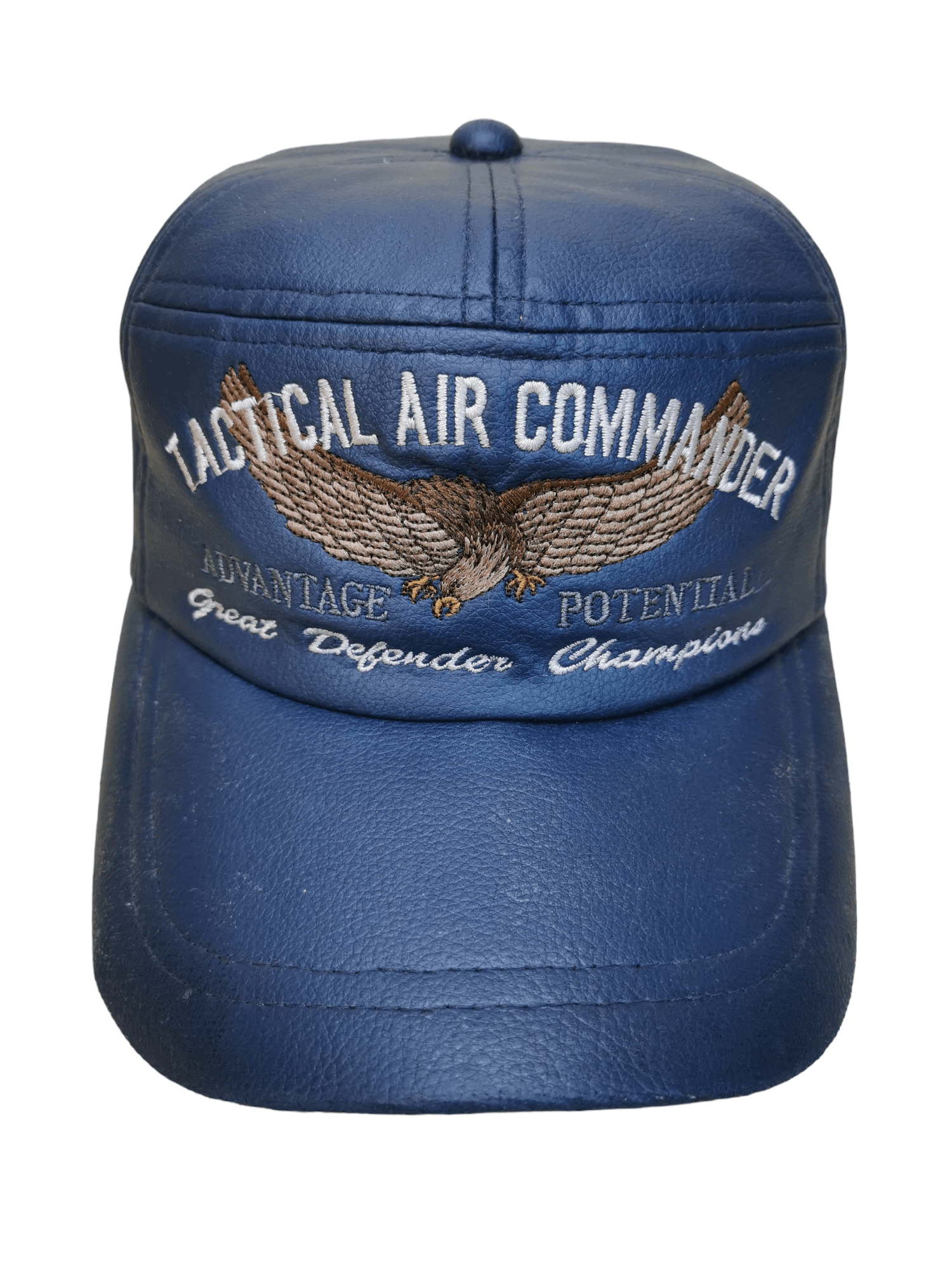 Leather EMERALD BLUE DESIGNER LEATHER HAT CAP Size ONE SIZE - 1 Thumbnail