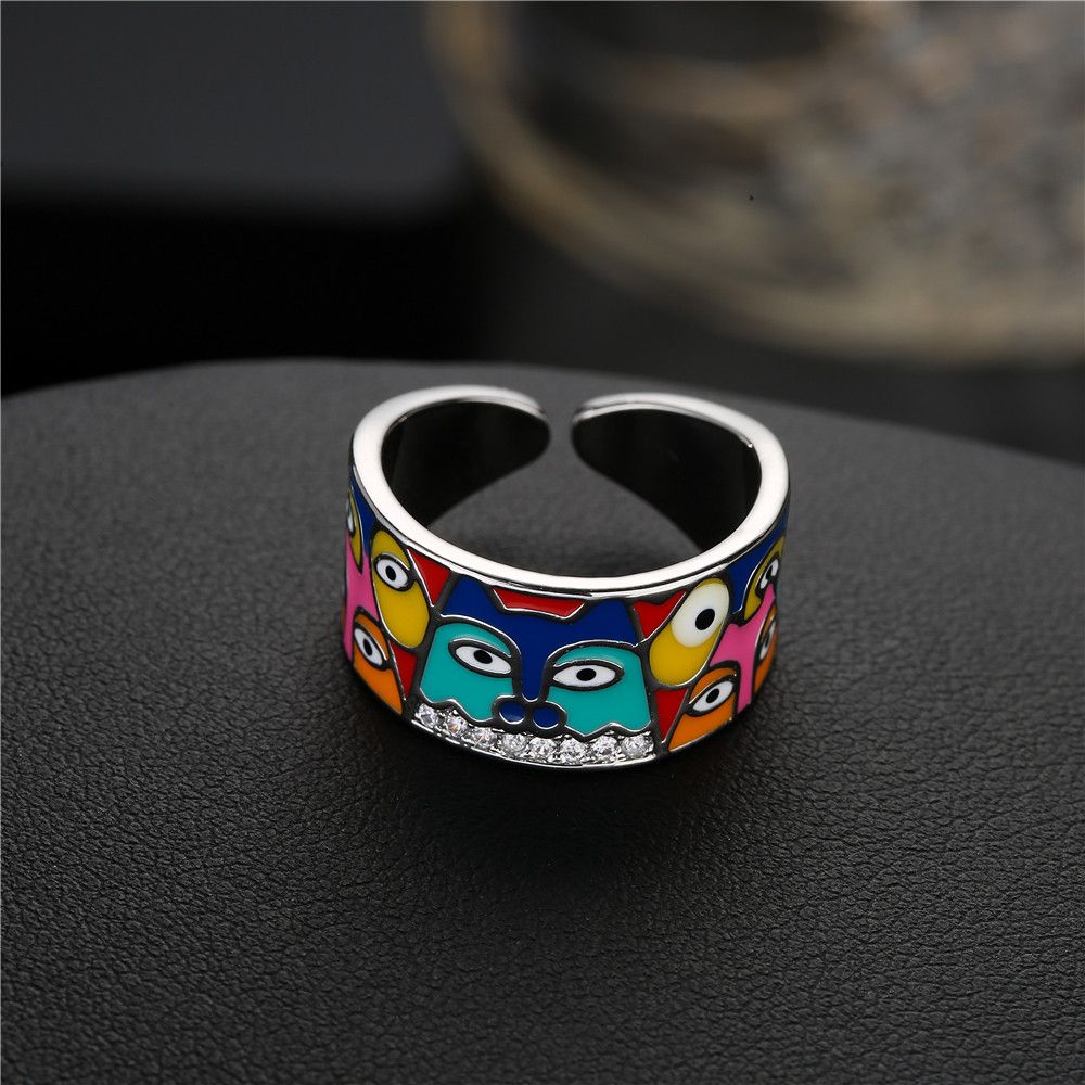 Jewelry Handmade Enamel Lovely Cat Ring Size ONE SIZE - 1 Thumbnail