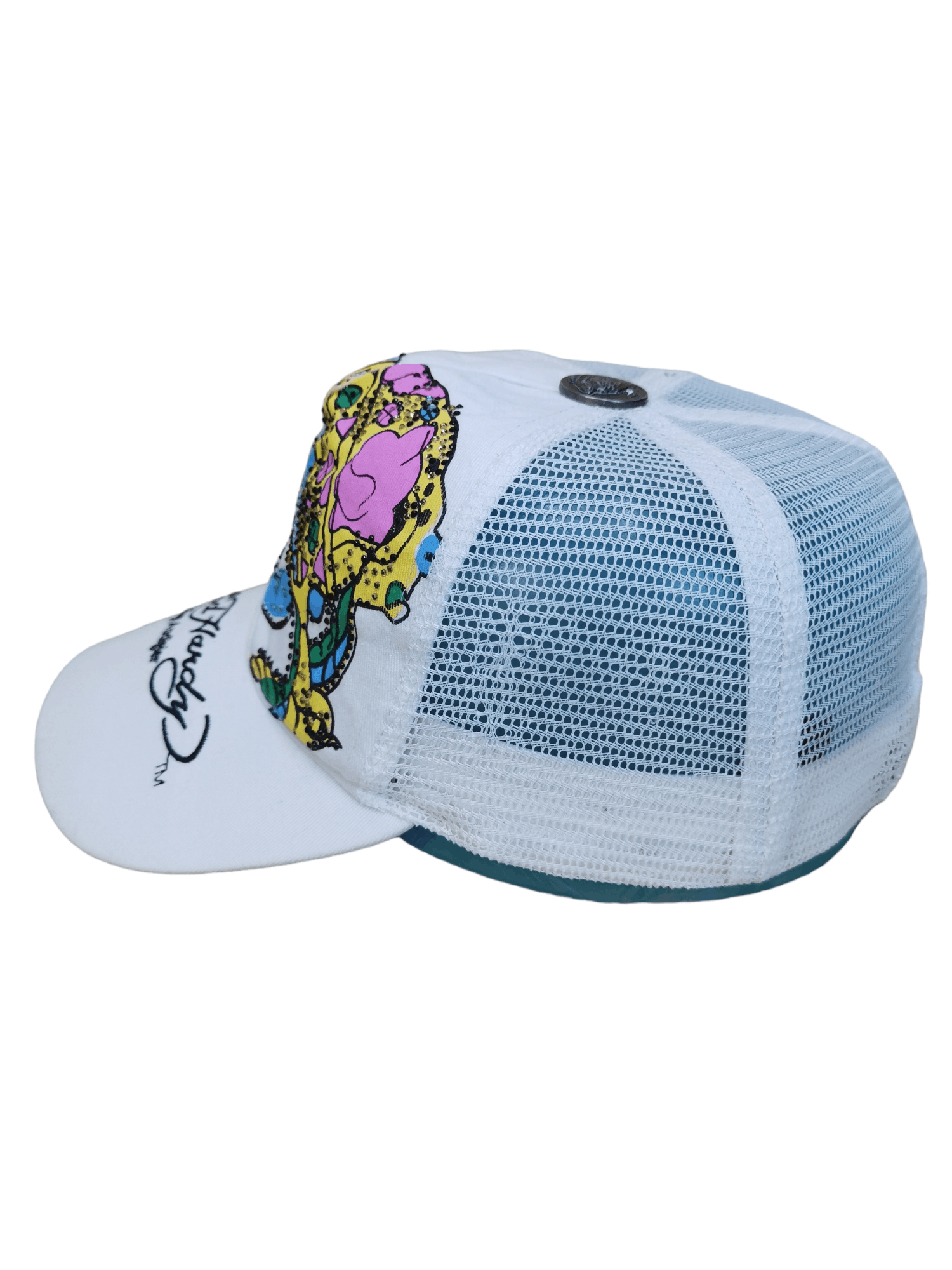 Ed Hardy ED HARDY SKULLS DESIGN TRUCKER HAT CAP Size ONE SIZE - 2 Thumbnail