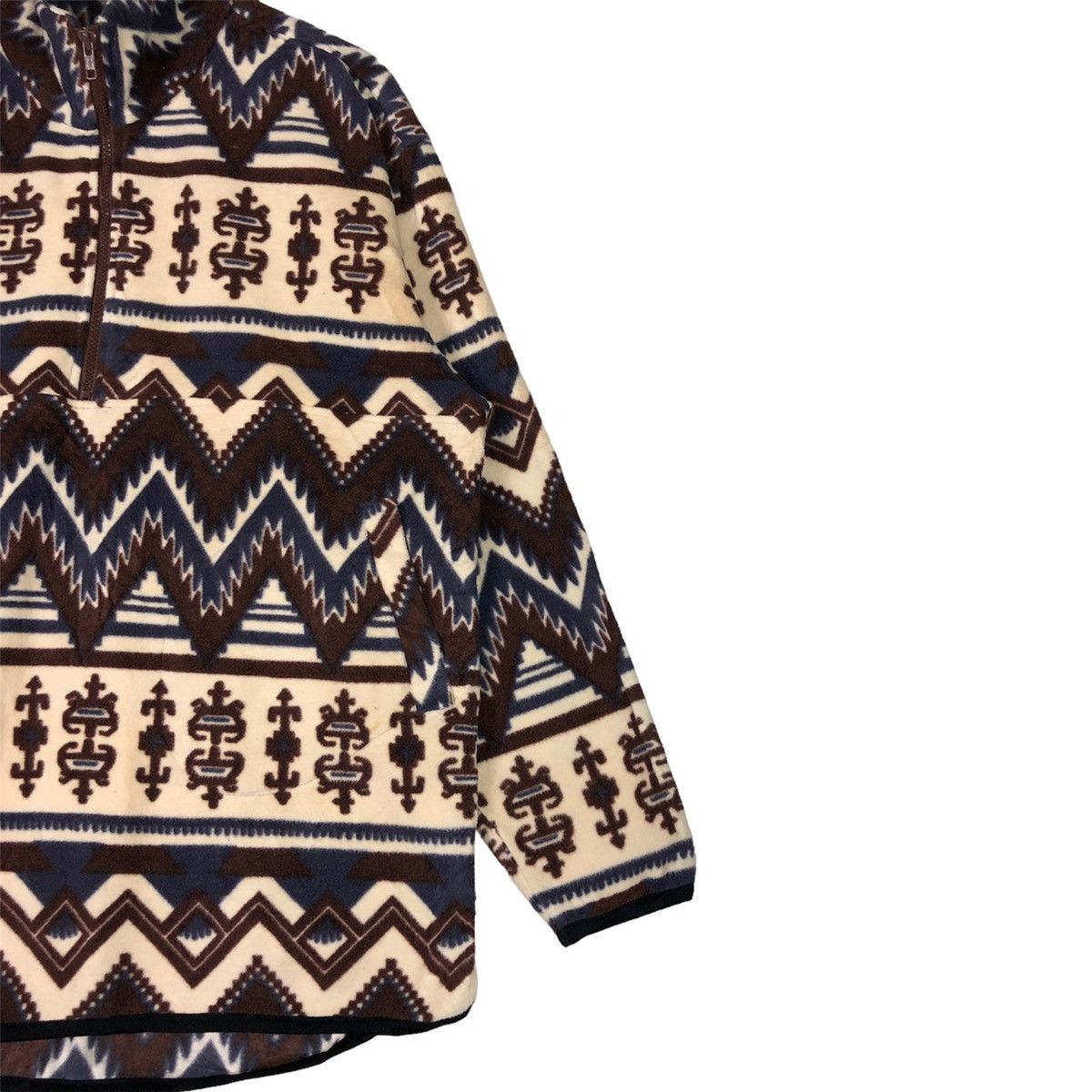 Japanese Brand Vintage Japanese Bodywave Navajo Quarter Zip Fleece Pullover Size US XXL / EU 58 / 5 - 4 Thumbnail
