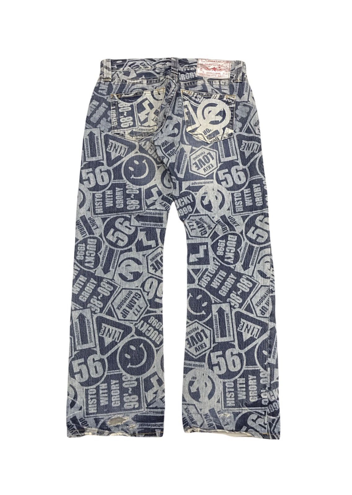 Japanese Brand Co&Lu Japan Distressed Jeans Hysteric Glamour Style Size US 31 - 4 Thumbnail