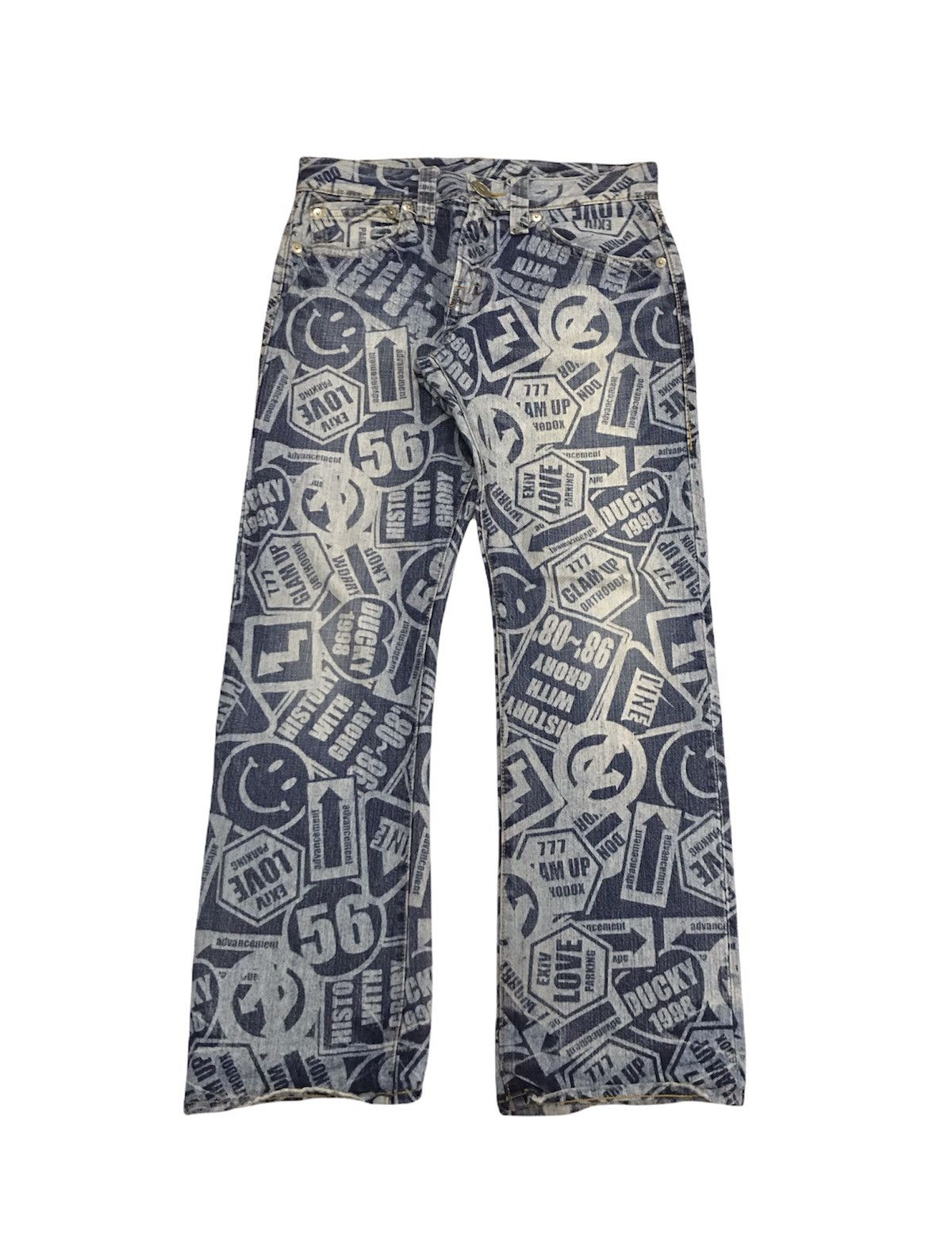 Japanese Brand Co&Lu Japan Distressed Jeans Hysteric Glamour Style Size US 31 - 1 Thumbnail