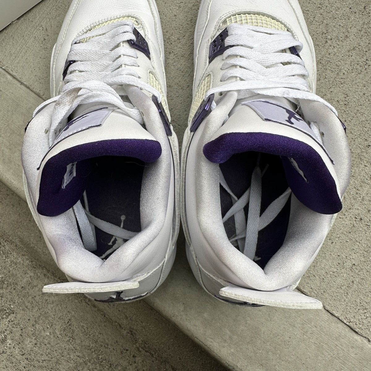 Jordan Brand × Nike RARE jordan 4 retro “metallic purple” 🍇 Size US 11 / EU 44 - 3 Thumbnail