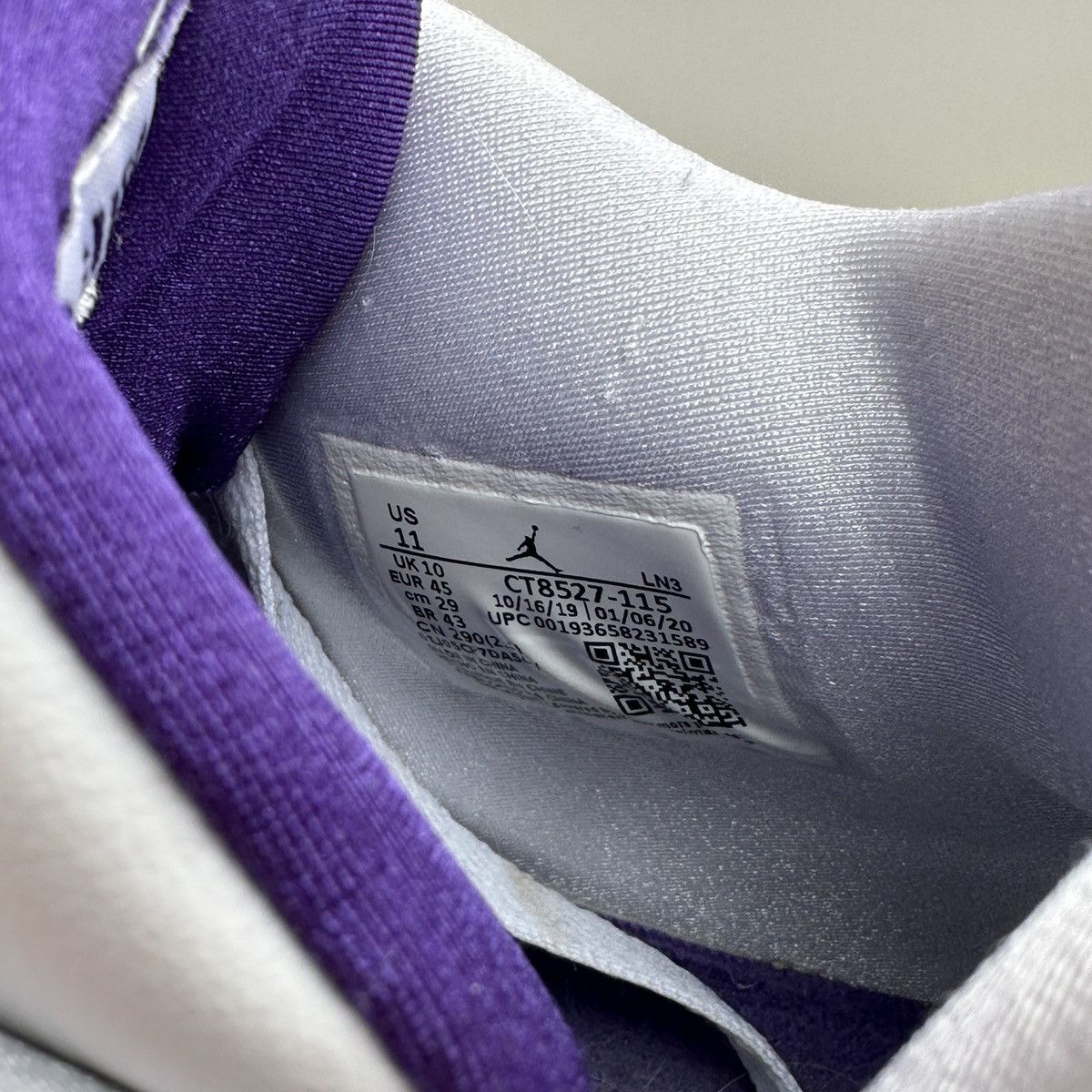 Jordan Brand × Nike RARE jordan 4 retro “metallic purple” 🍇 Size US 11 / EU 44 - 7 Thumbnail