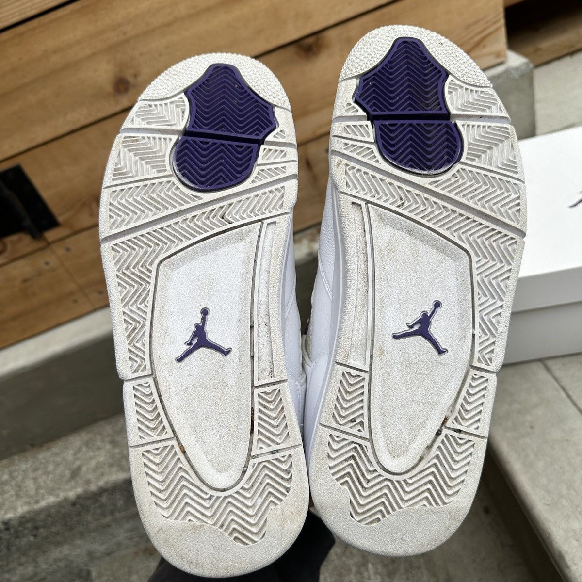 Jordan Brand × Nike RARE jordan 4 retro “metallic purple” 🍇 Size US 11 / EU 44 - 6 Thumbnail