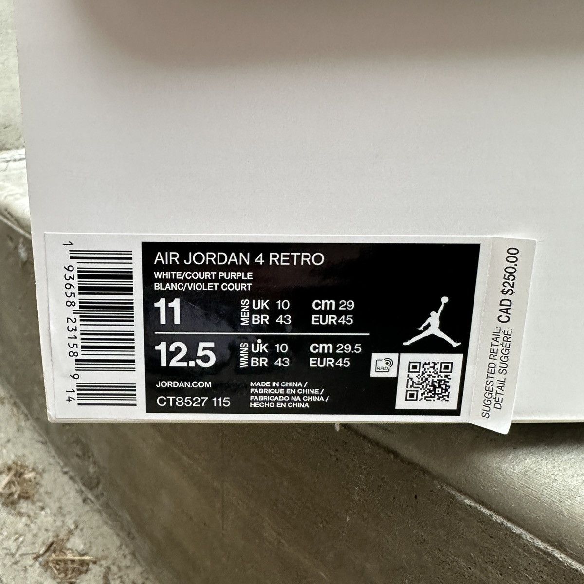 Jordan Brand × Nike RARE jordan 4 retro “metallic purple” 🍇 Size US 11 / EU 44 - 9 Thumbnail
