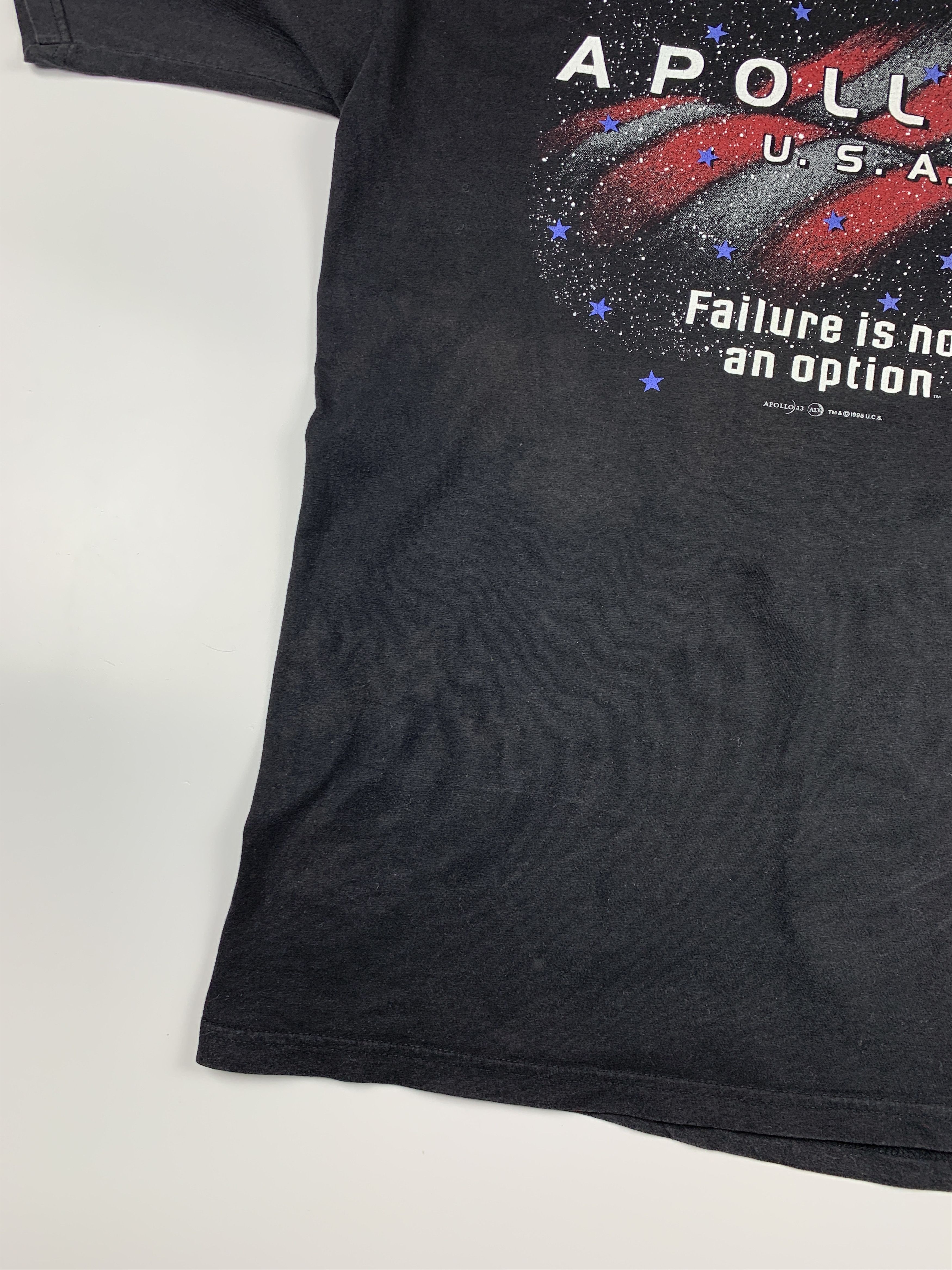 Vintage 90's Apollo 13 Tom Hanks Movie 1995 Vintage Men's T-shirt Size US XL / EU 56 / 4 - 4 Thumbnail
